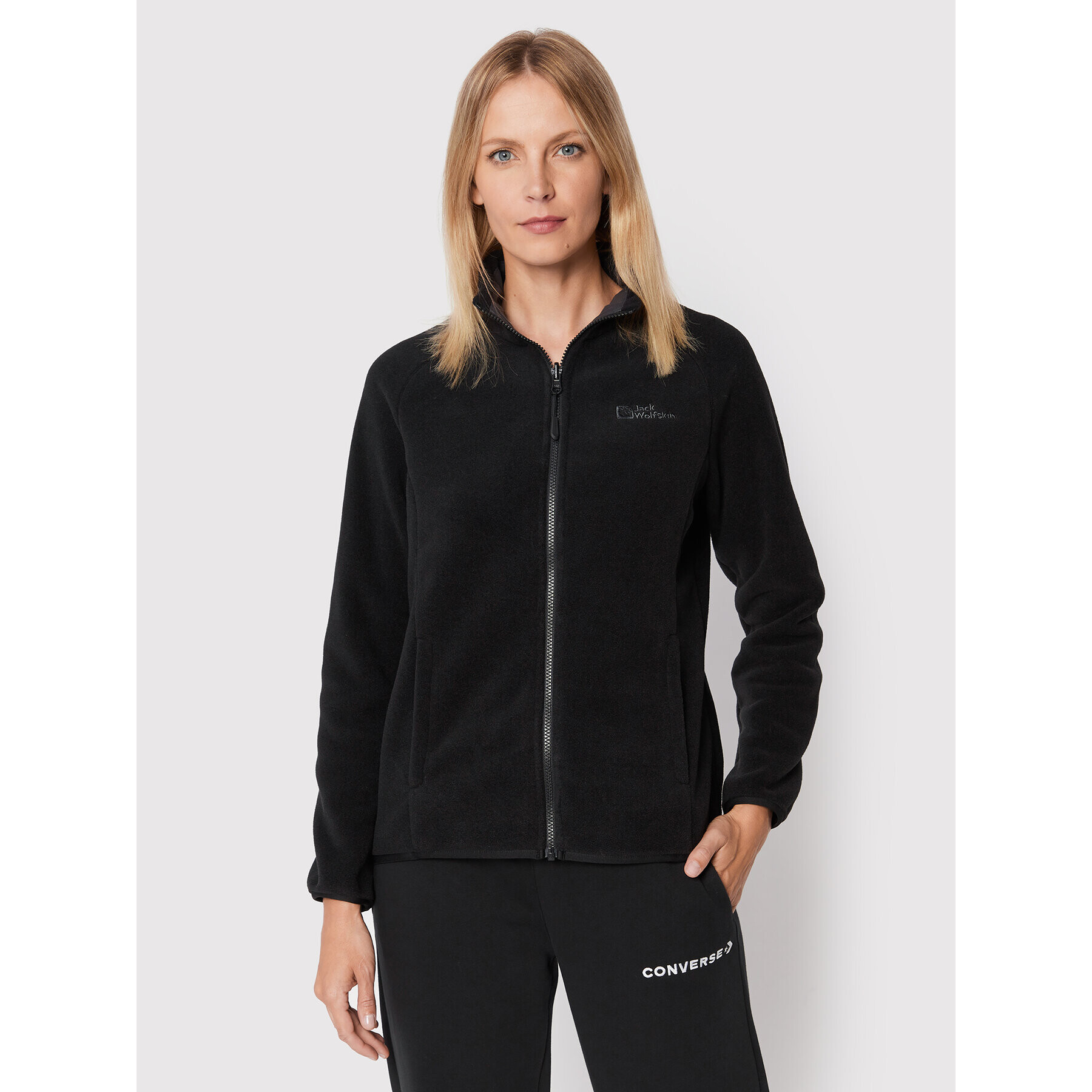 Jack Wolfskin Polar Moonrise 1703883 Negru Regular Fit - Pled.ro