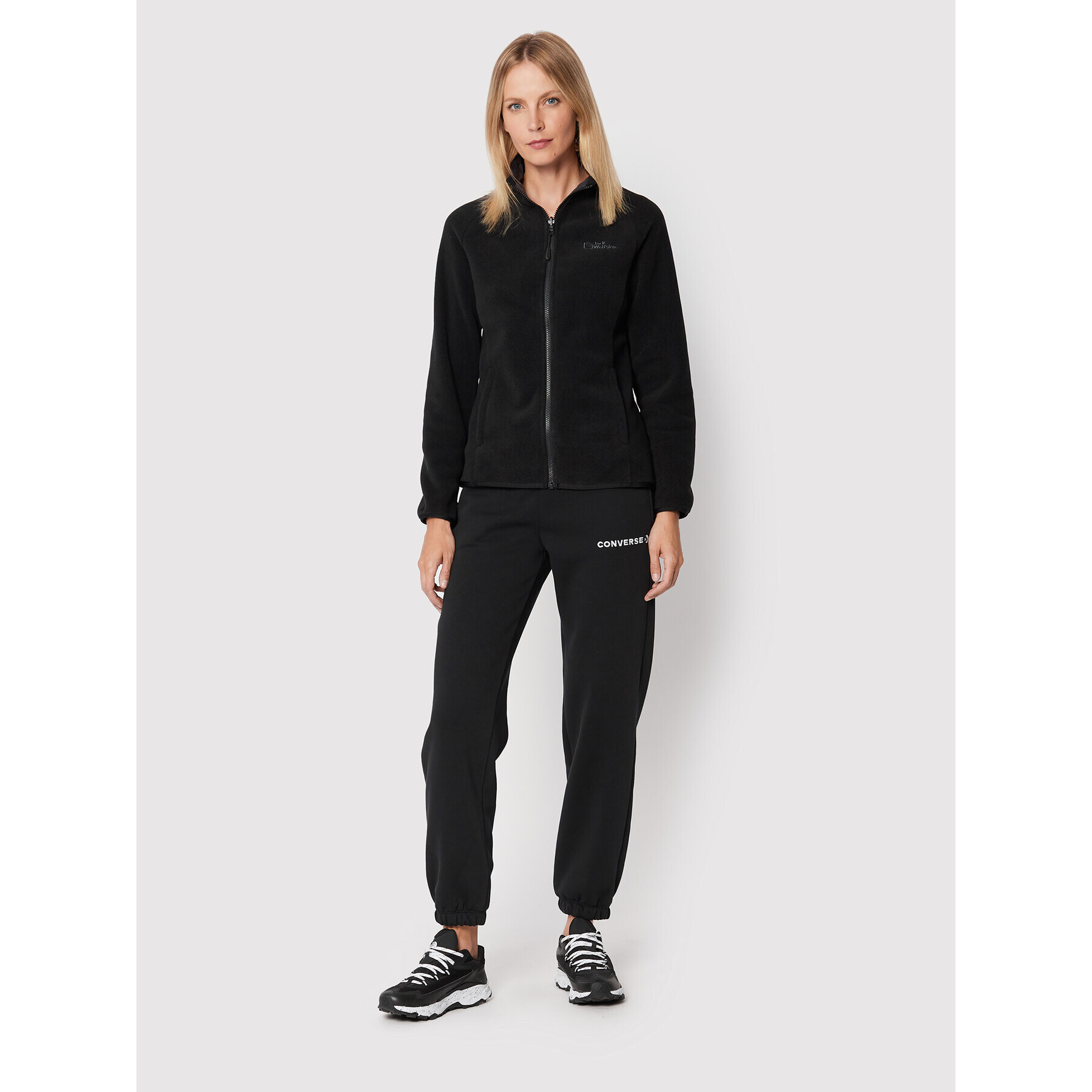 Jack Wolfskin Polar Moonrise 1703883 Negru Regular Fit - Pled.ro