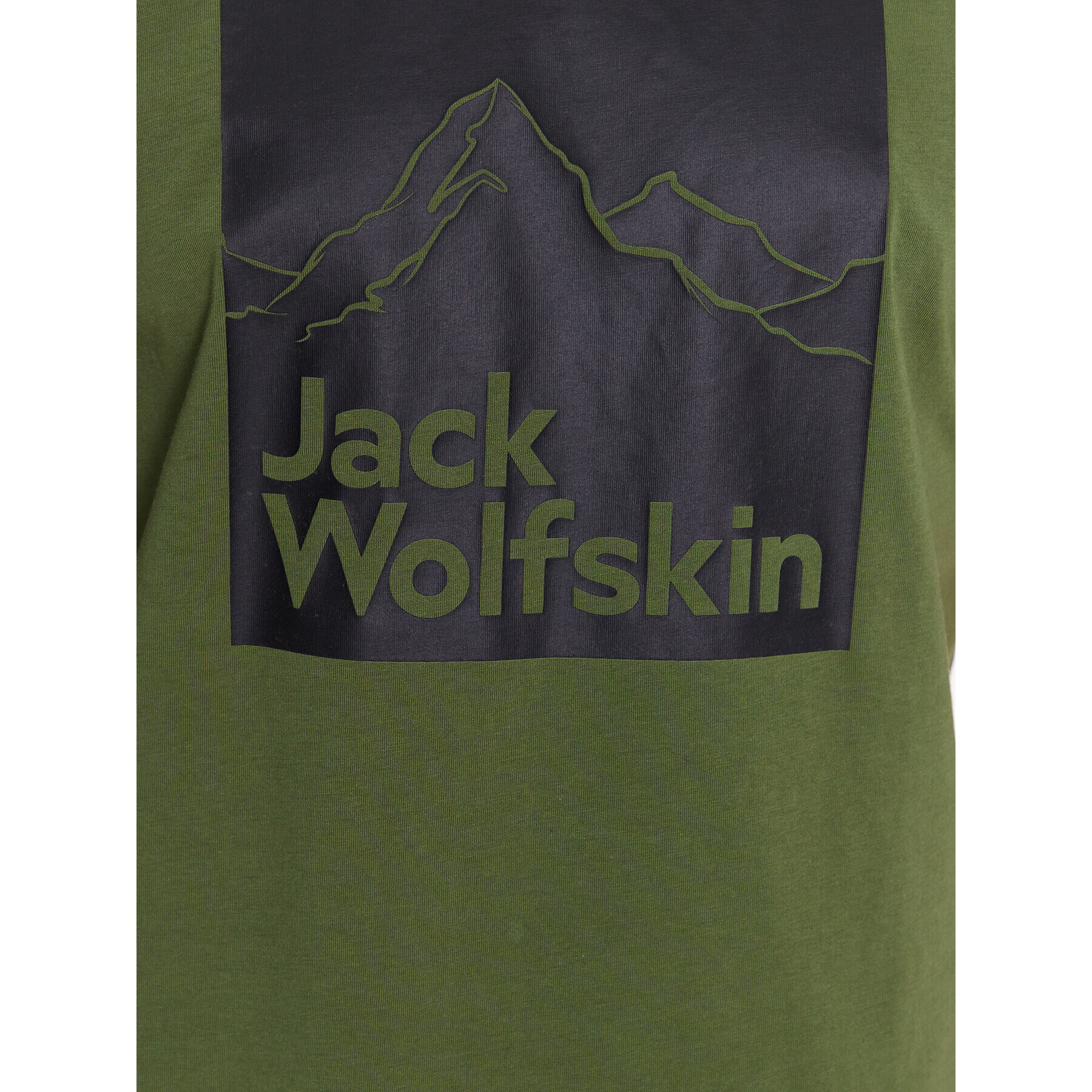 Jack Wolfskin Tricou Brand 1809021 Verde Regular Fit - Pled.ro