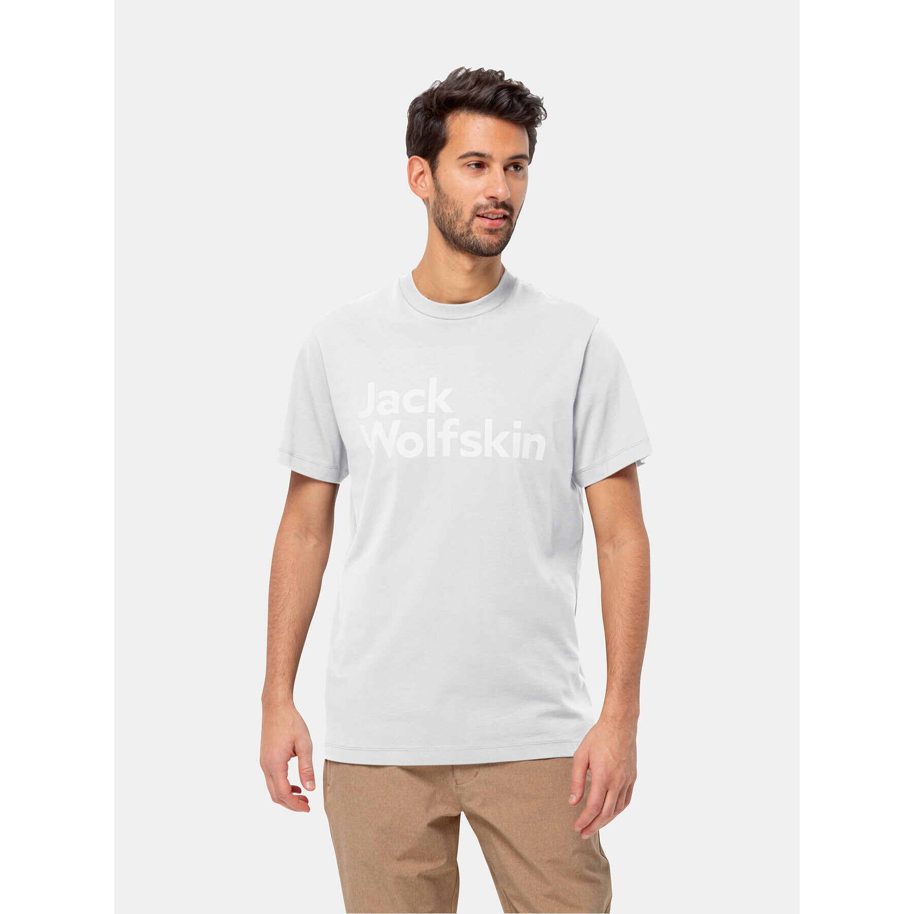 Jack Wolfskin Tricou Essential Logo T 1809591 Alb Regular Fit - Pled.ro