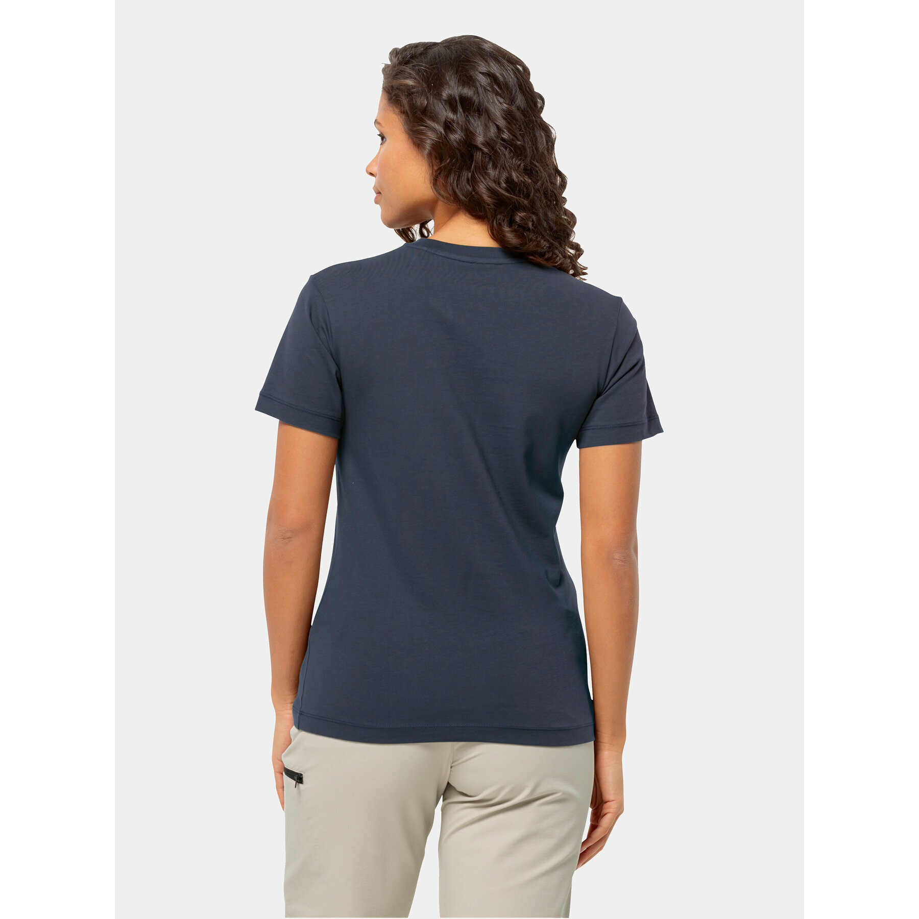 Jack Wolfskin Tricou Essential T 1808352 Bleumarin Regular Fit - Pled.ro