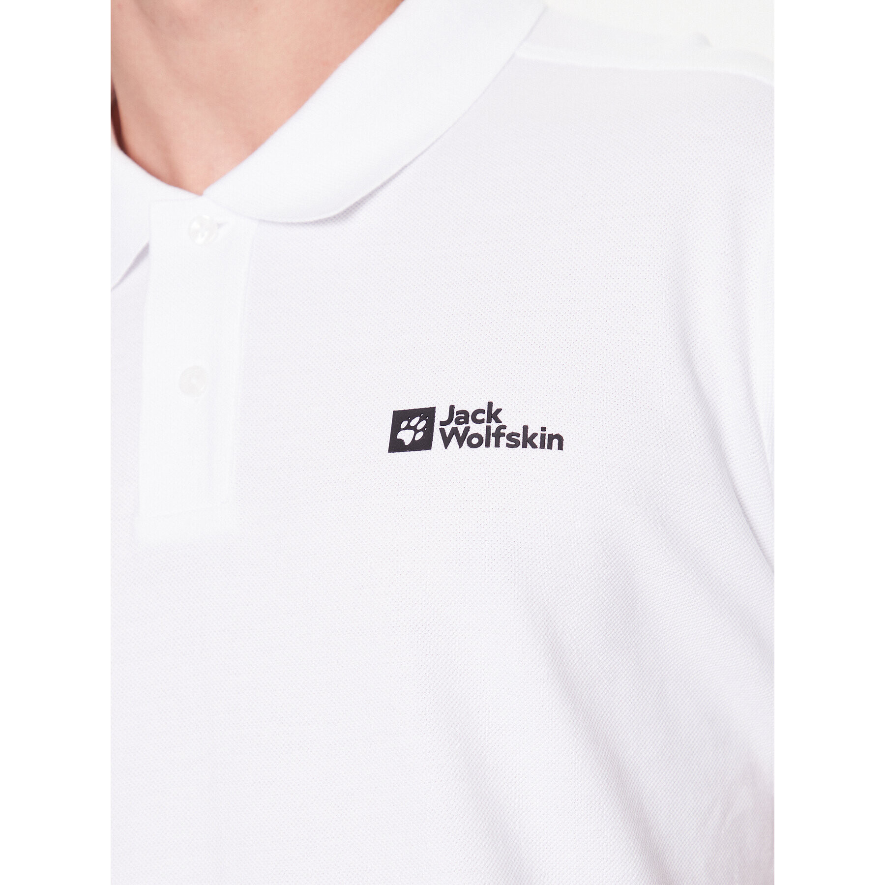 Jack Wolfskin Tricou polo Essential 1809301 Alb Regular Fit - Pled.ro