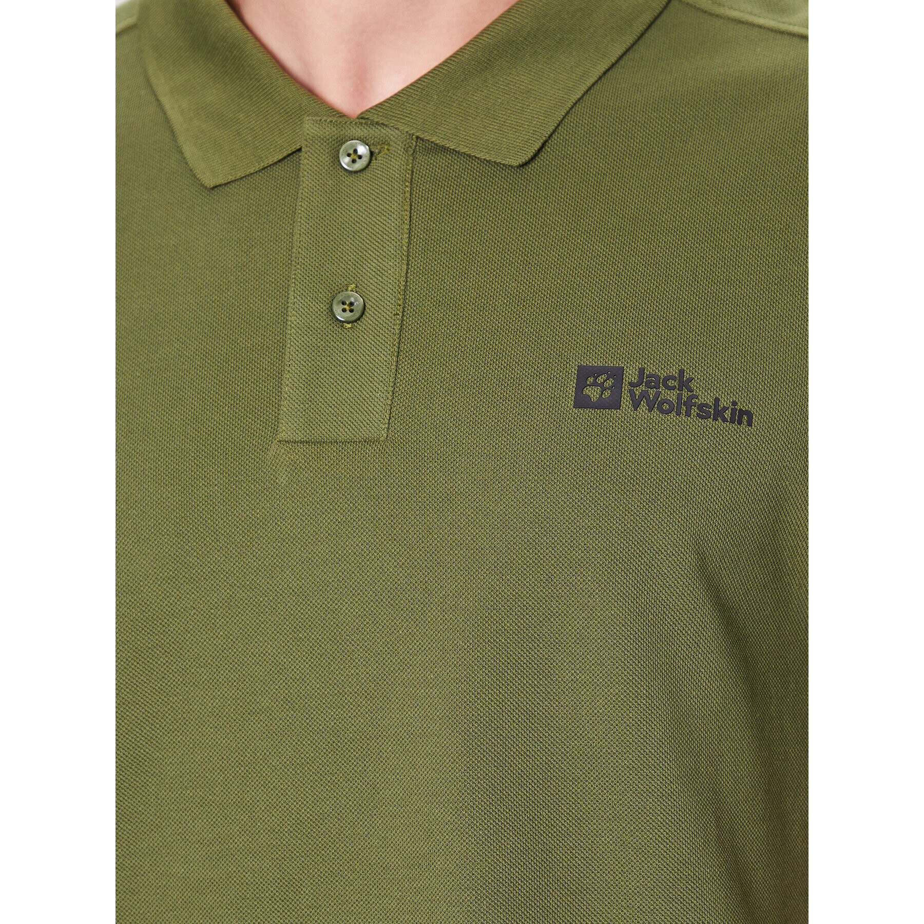 Jack Wolfskin Tricou polo Essential 1809301 Verde Regular Fit - Pled.ro