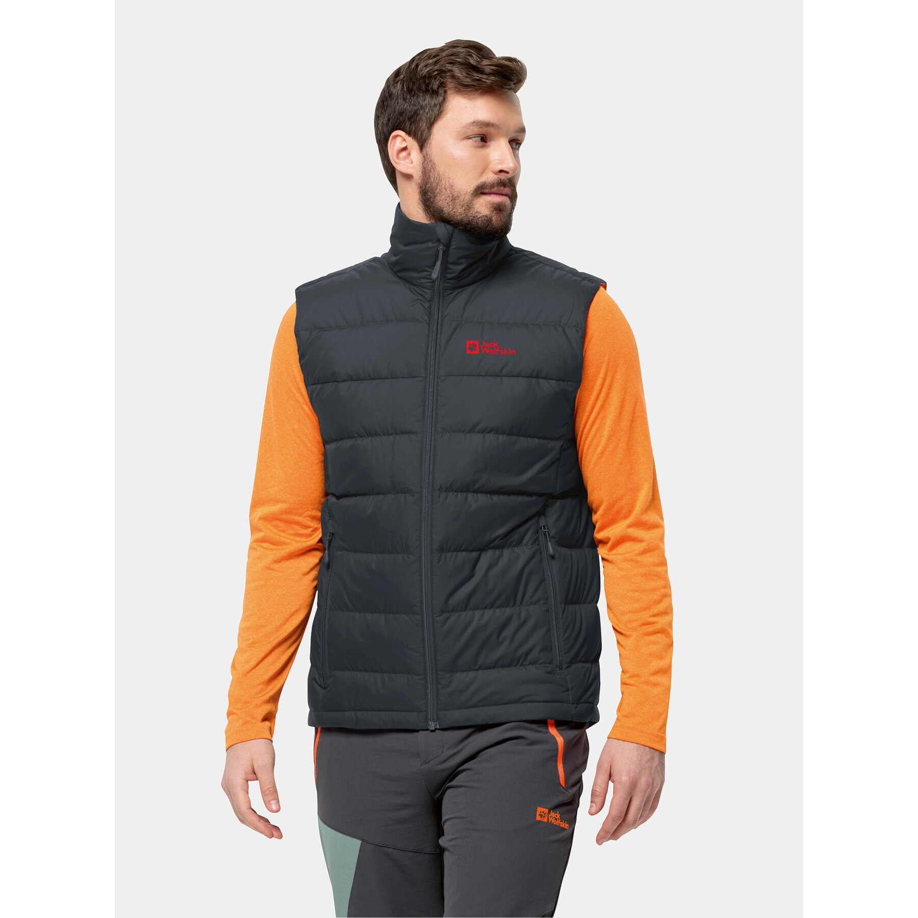 Jack Wolfskin Vestă Ather Down Vest 1207691 Negru Regular Fit - Pled.ro