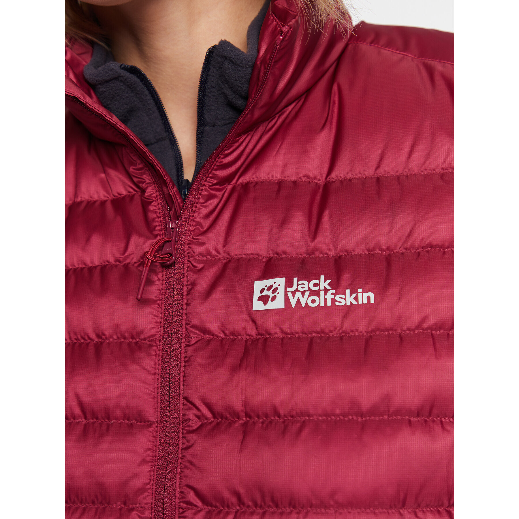 Jack Wolfskin Vestă Pack & Go 1207031 Vișiniu Regular Fit - Pled.ro