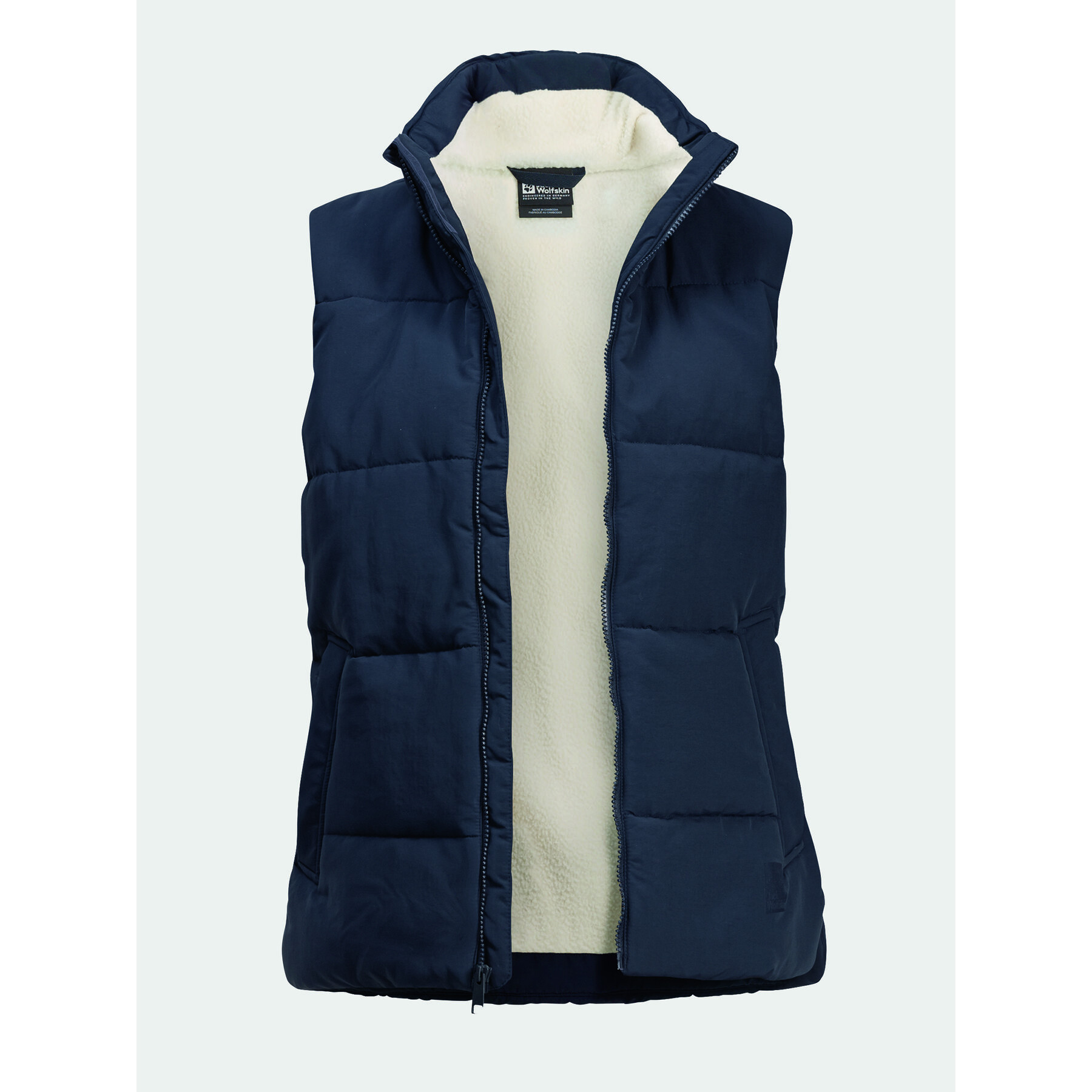 Jack Wolfskin Vestă White Frost Vest 1207371 Bleumarin Regular Fit - Pled.ro