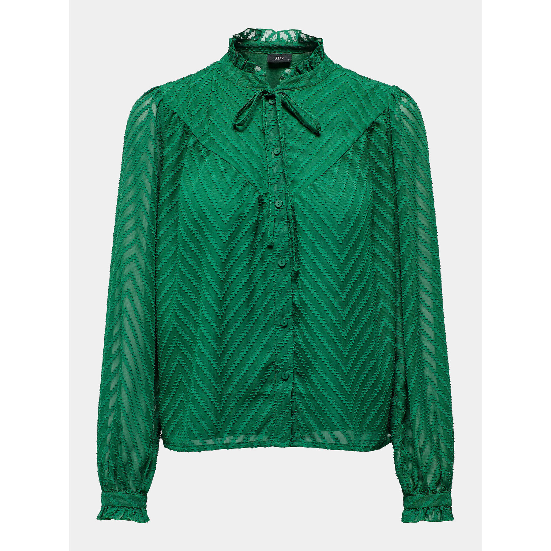 JDY Cămașă Gretha 15306183 Verde Regular Fit - Pled.ro