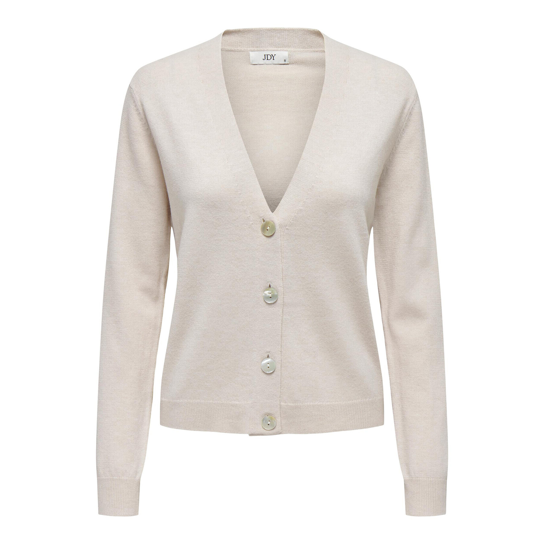 JDY Cardigan 15289372 Écru Regular Fit - Pled.ro