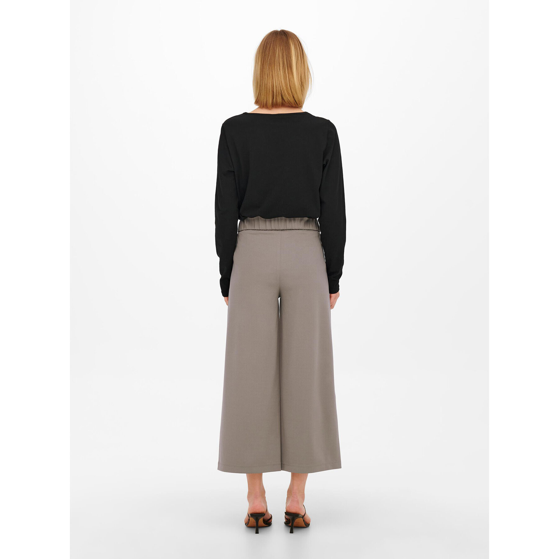 JDY Pantaloni culotte Geggo 15208417 Bej Wide Leg - Pled.ro