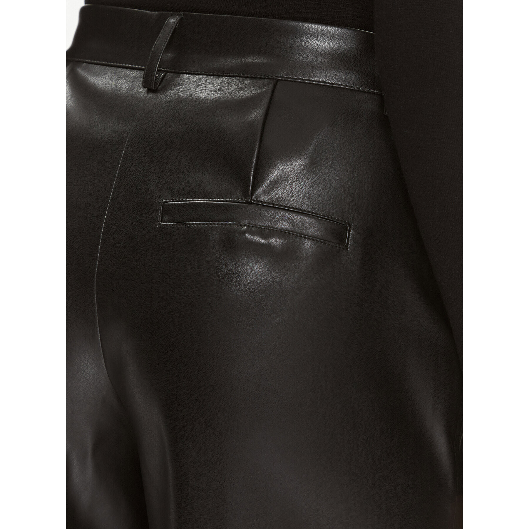 JDY Pantaloni din imitație de piele 15303223 Negru Regular Fit - Pled.ro