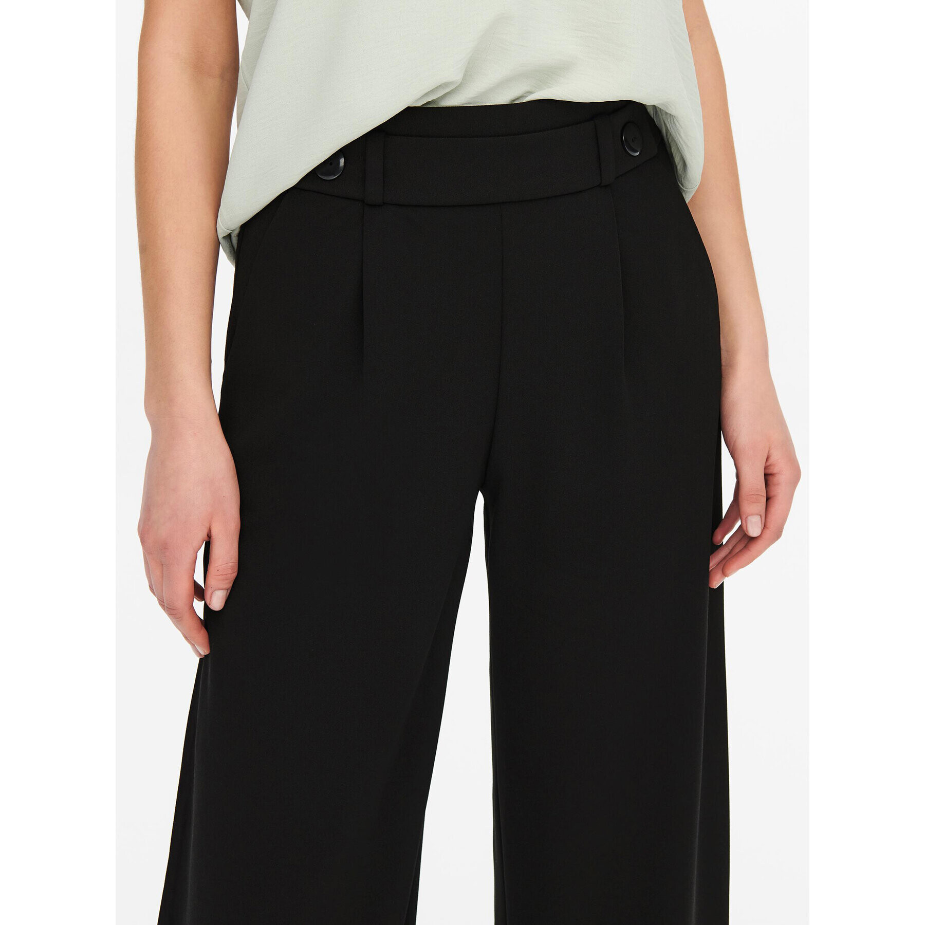 JDY Pantaloni din material Geggo 15208430 Negru Wide Leg - Pled.ro