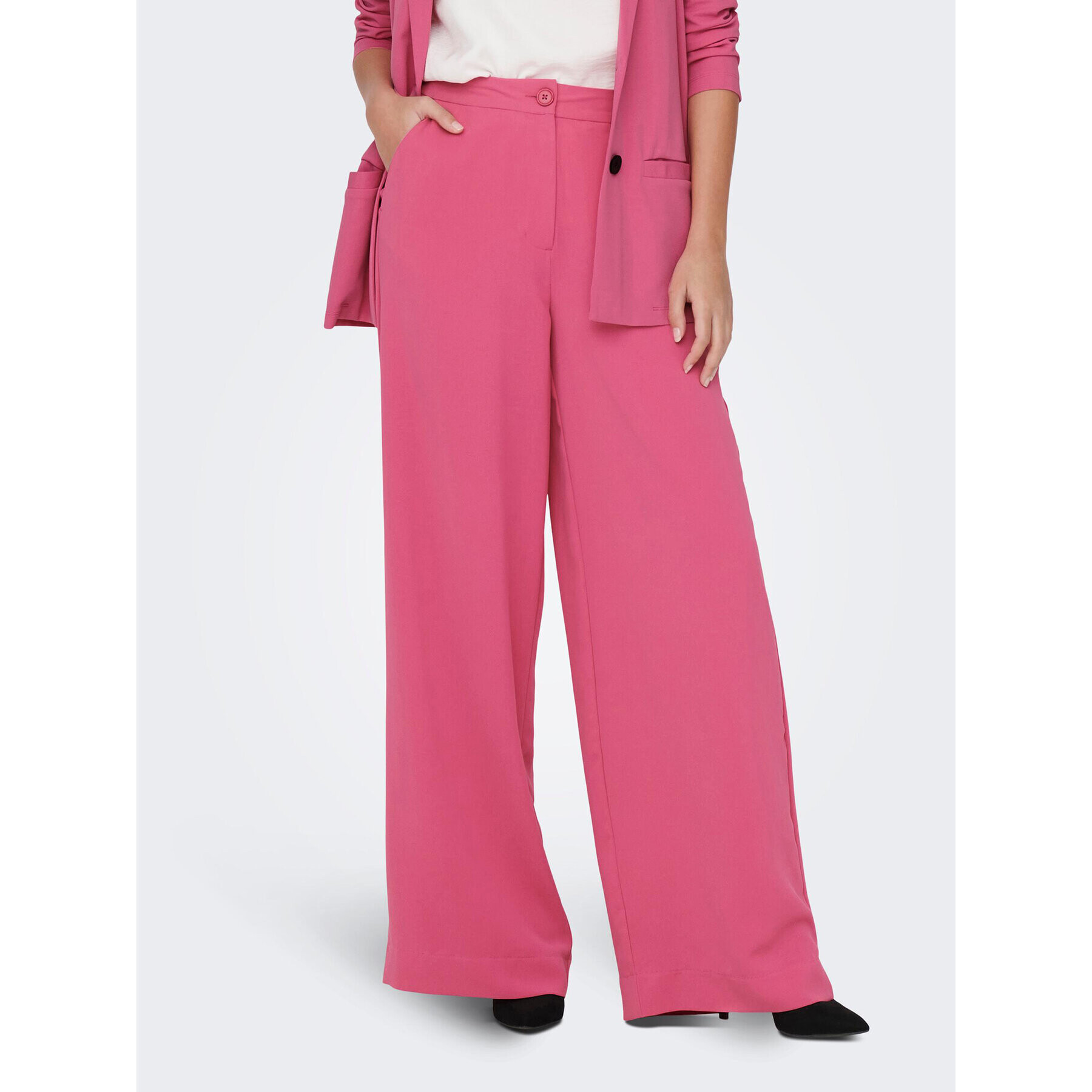 JDY Pantaloni din material Vincent 15279301 Roz Regular Fit - Pled.ro