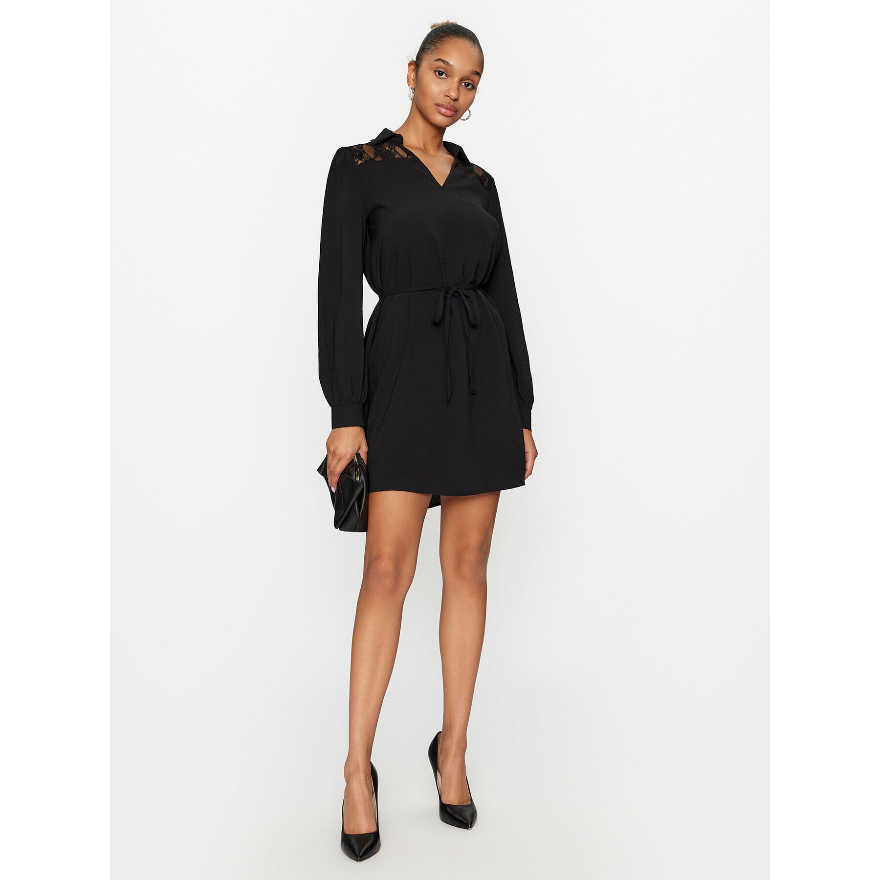 JDY Rochie de zi 15308123 Negru Regular Fit - Pled.ro