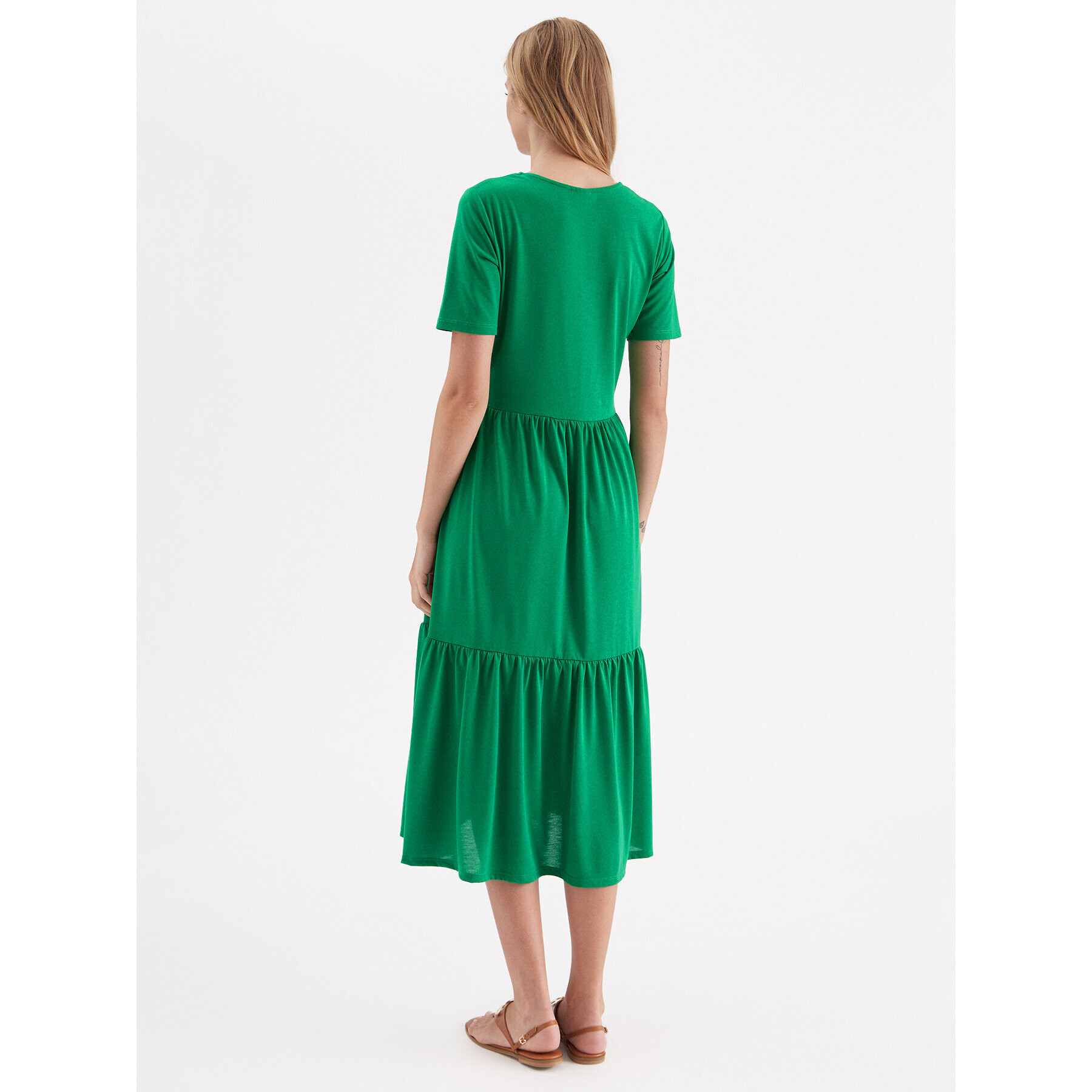 JDY Rochie de zi Dalila 15195291 Verde Loose Fit - Pled.ro