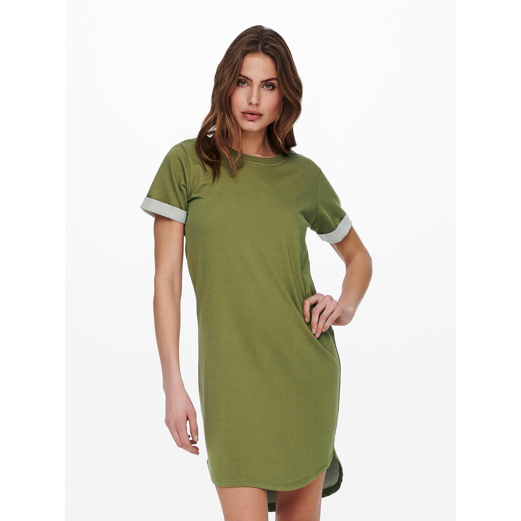 JDY Rochie de zi Ivy 15174793 Verde Regular Fit - Pled.ro