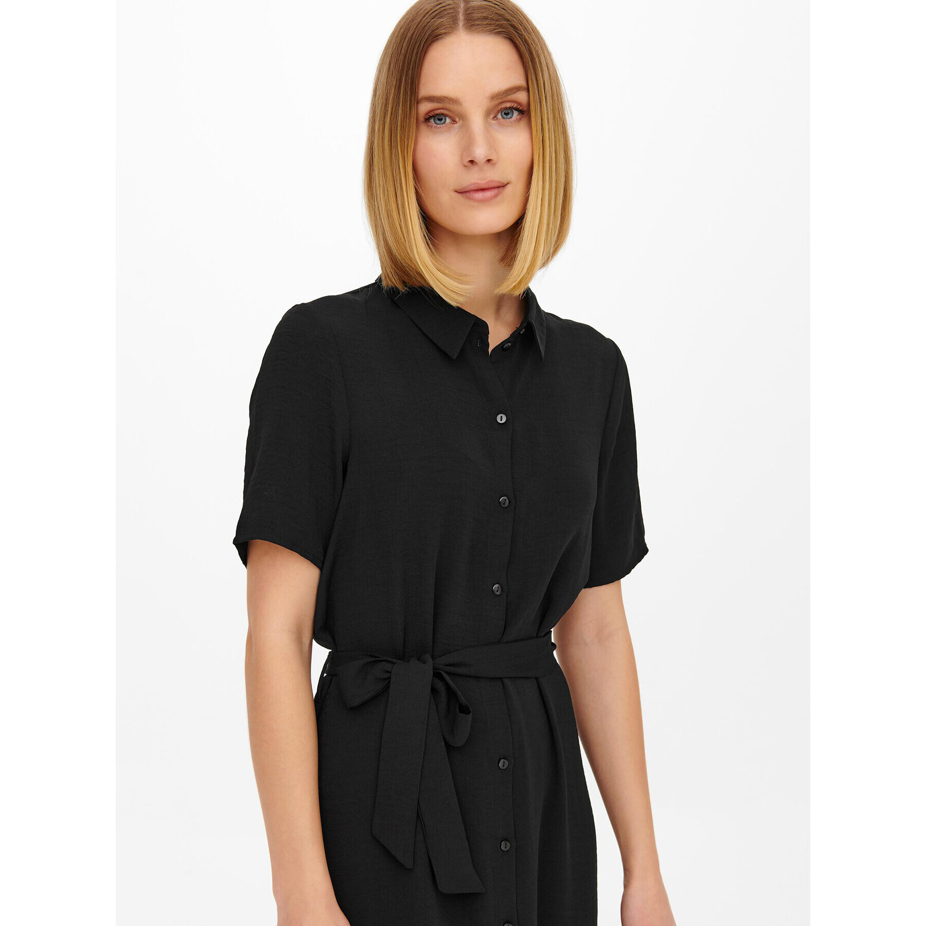 JDY Rochie tip cămașă 15261870 Negru Regular Fit - Pled.ro