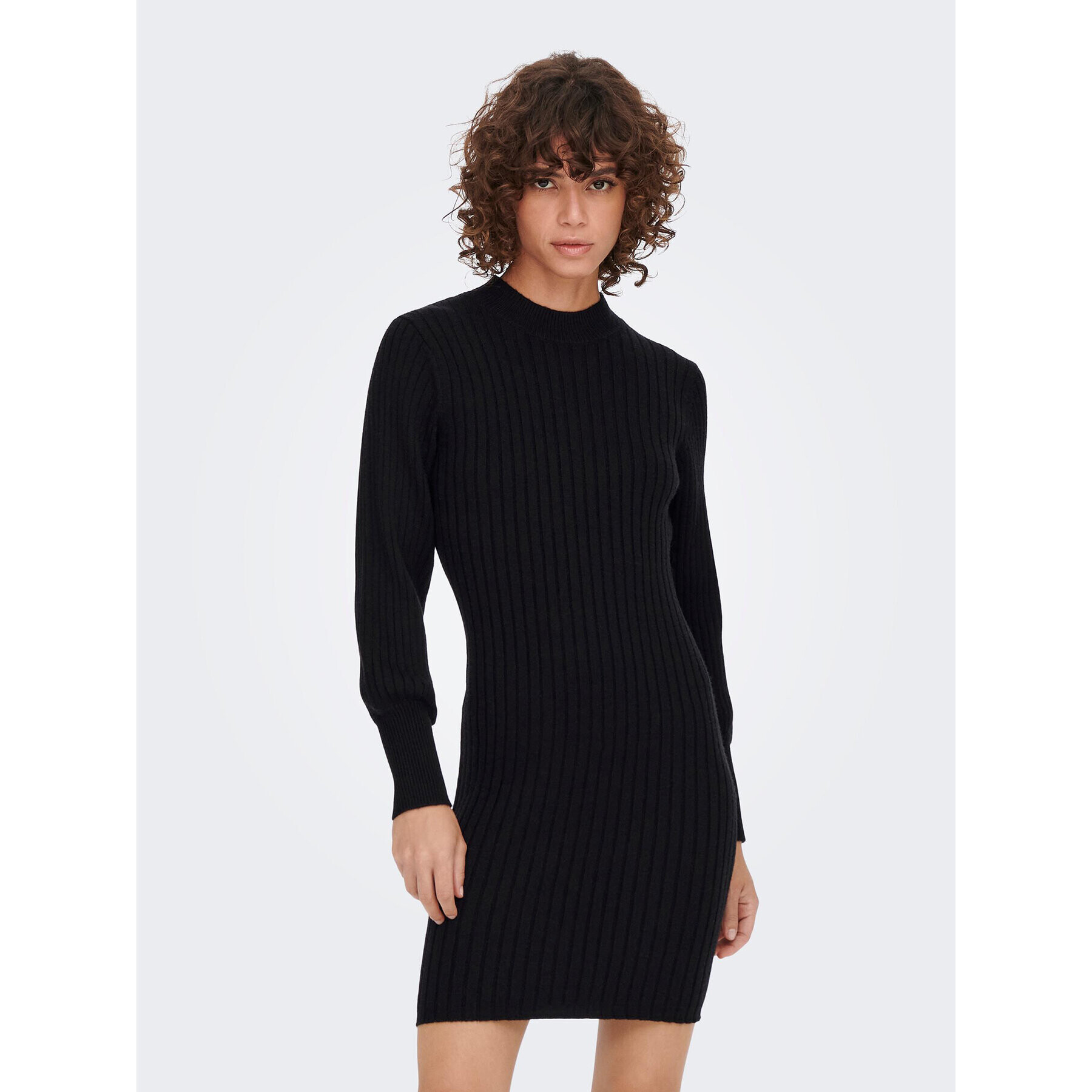 JDY Rochie tricotată 15271590 Negru Regular Fit - Pled.ro