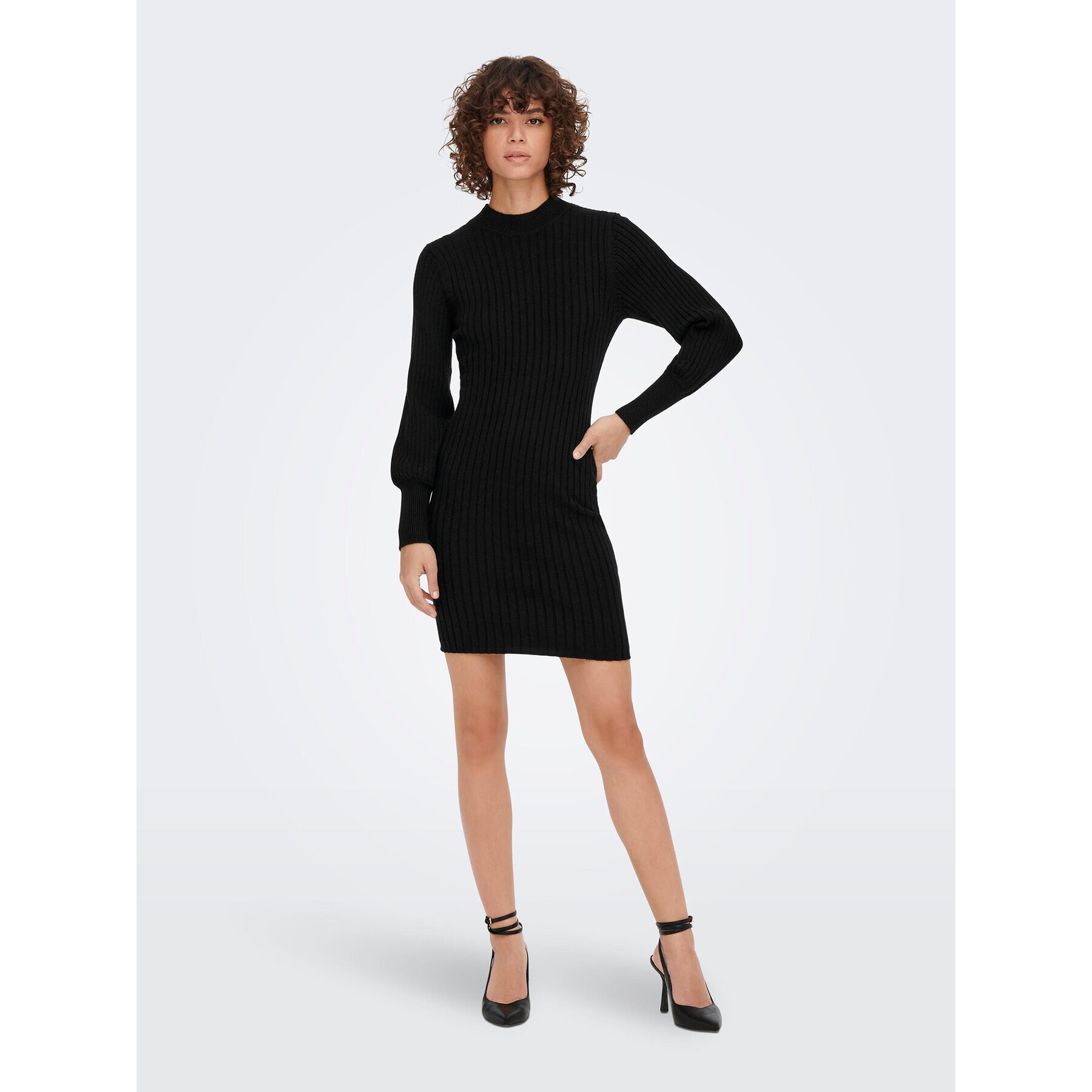 JDY Rochie tricotată 15271590 Negru Regular Fit - Pled.ro