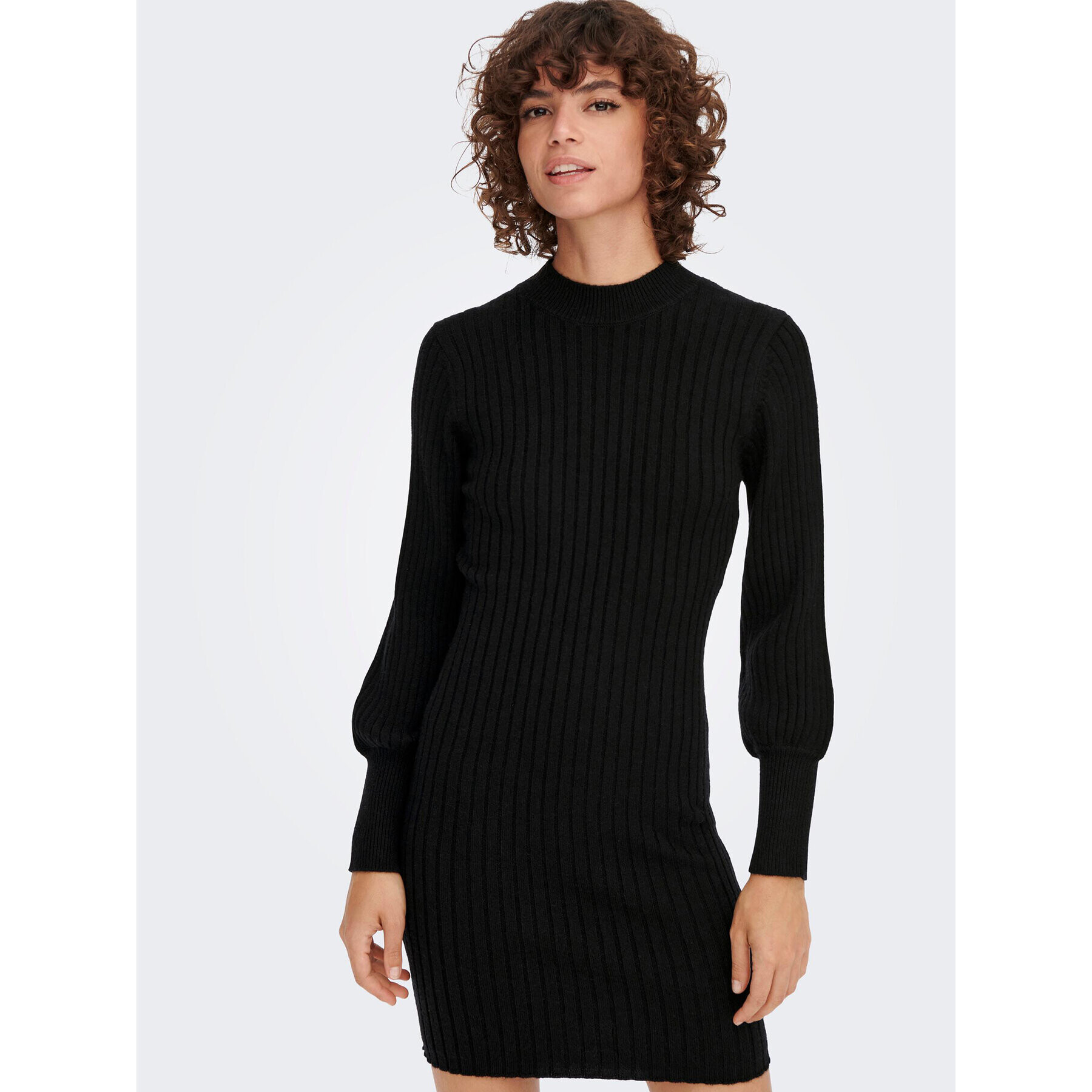 JDY Rochie tricotată 15271590 Negru Regular Fit - Pled.ro