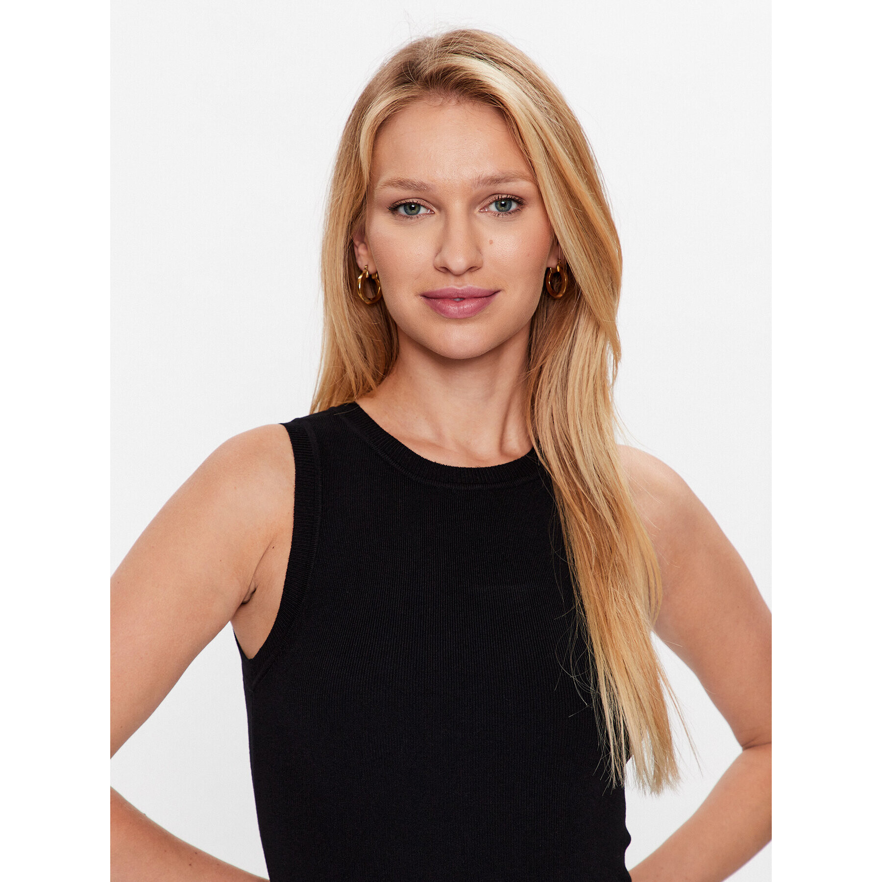 JDY Rochie tricotată 15288595 Negru Regular Fit - Pled.ro