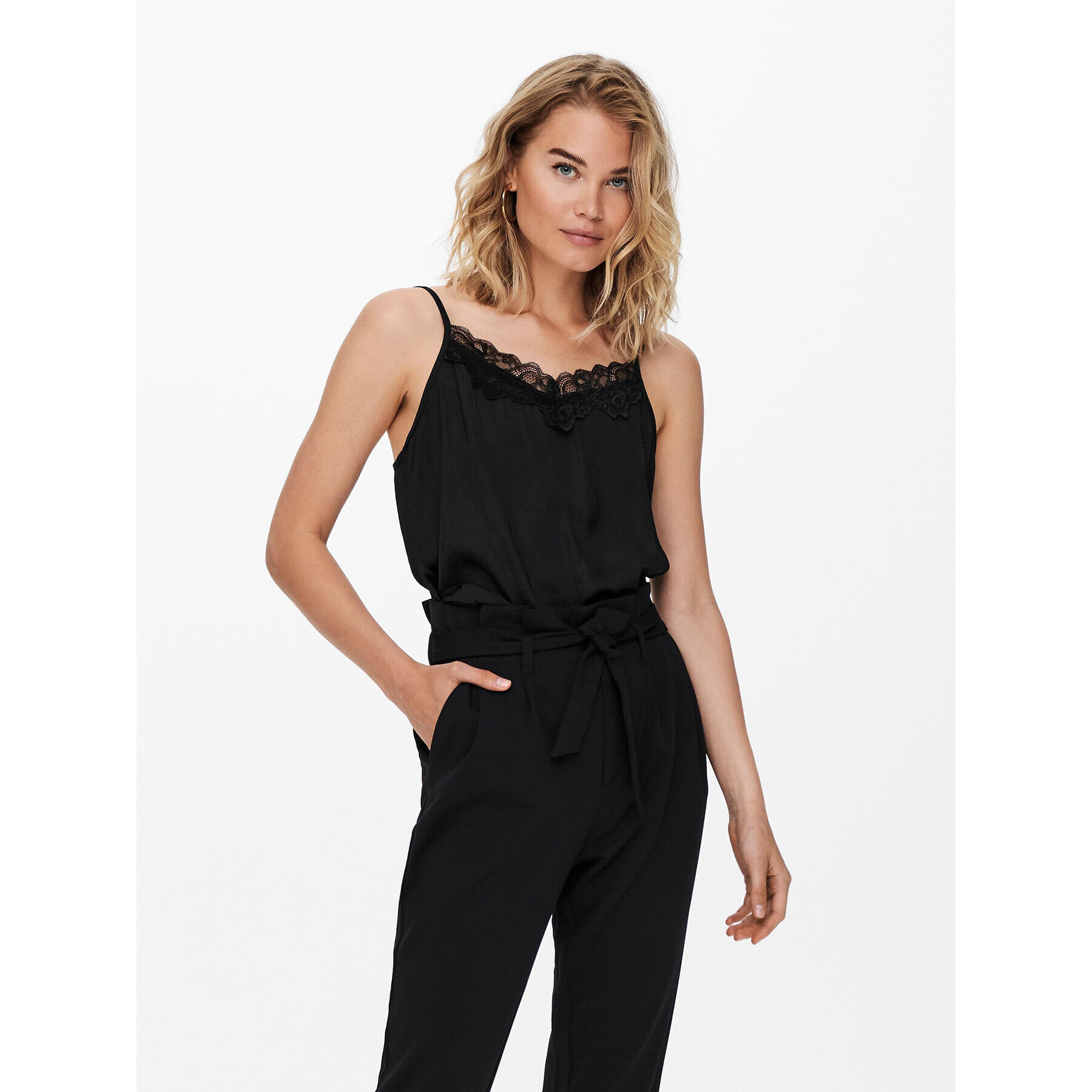 JDY Top 15233143 Negru Regular Fit - Pled.ro