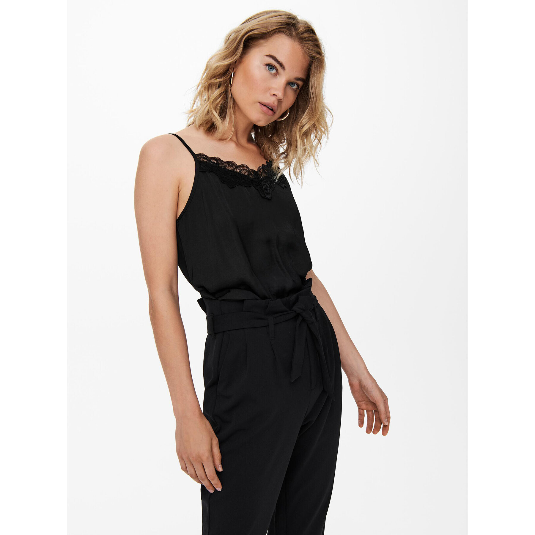 JDY Top 15233143 Negru Regular Fit - Pled.ro