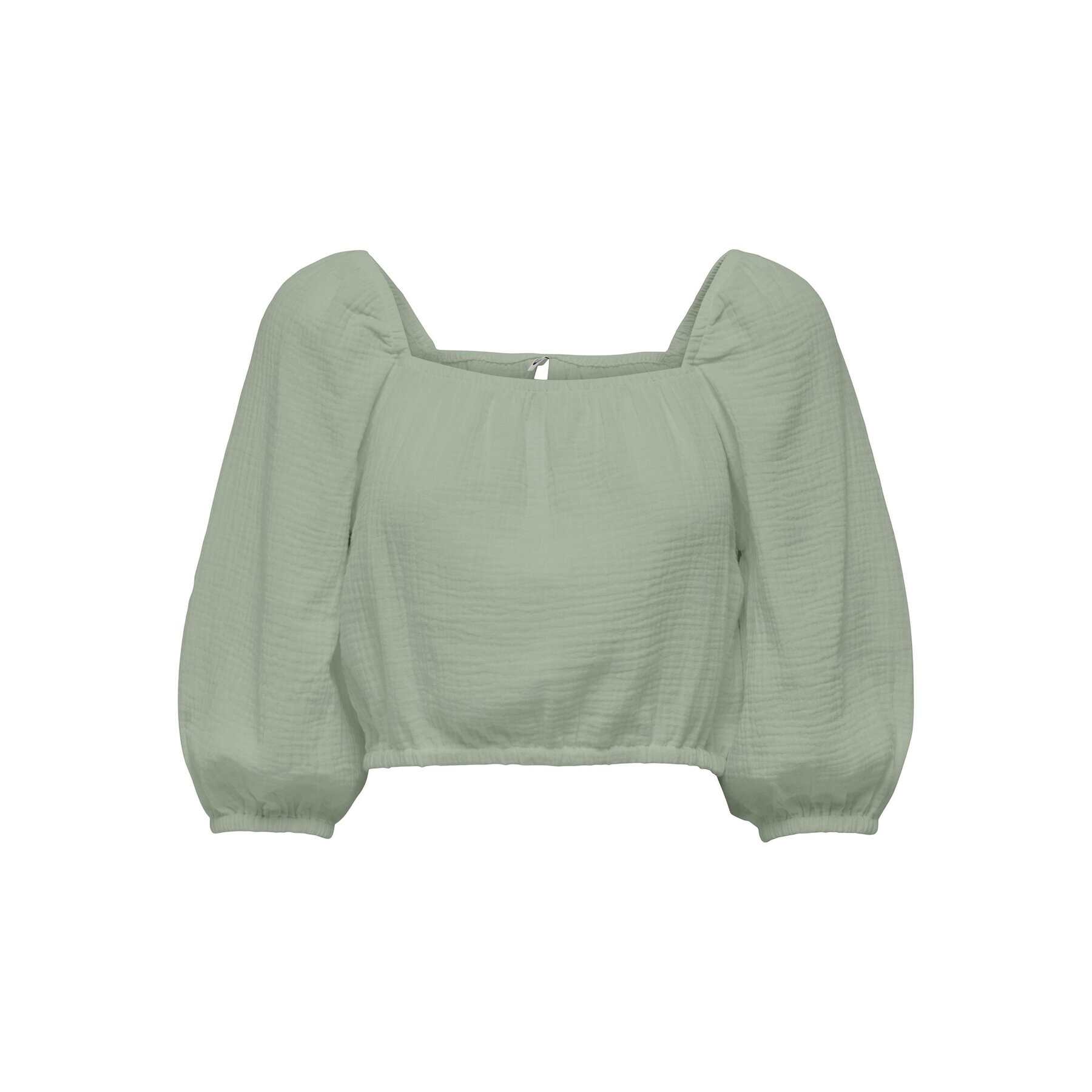 JDY Bluză 15288358 Verde Cropped Fit - Pled.ro