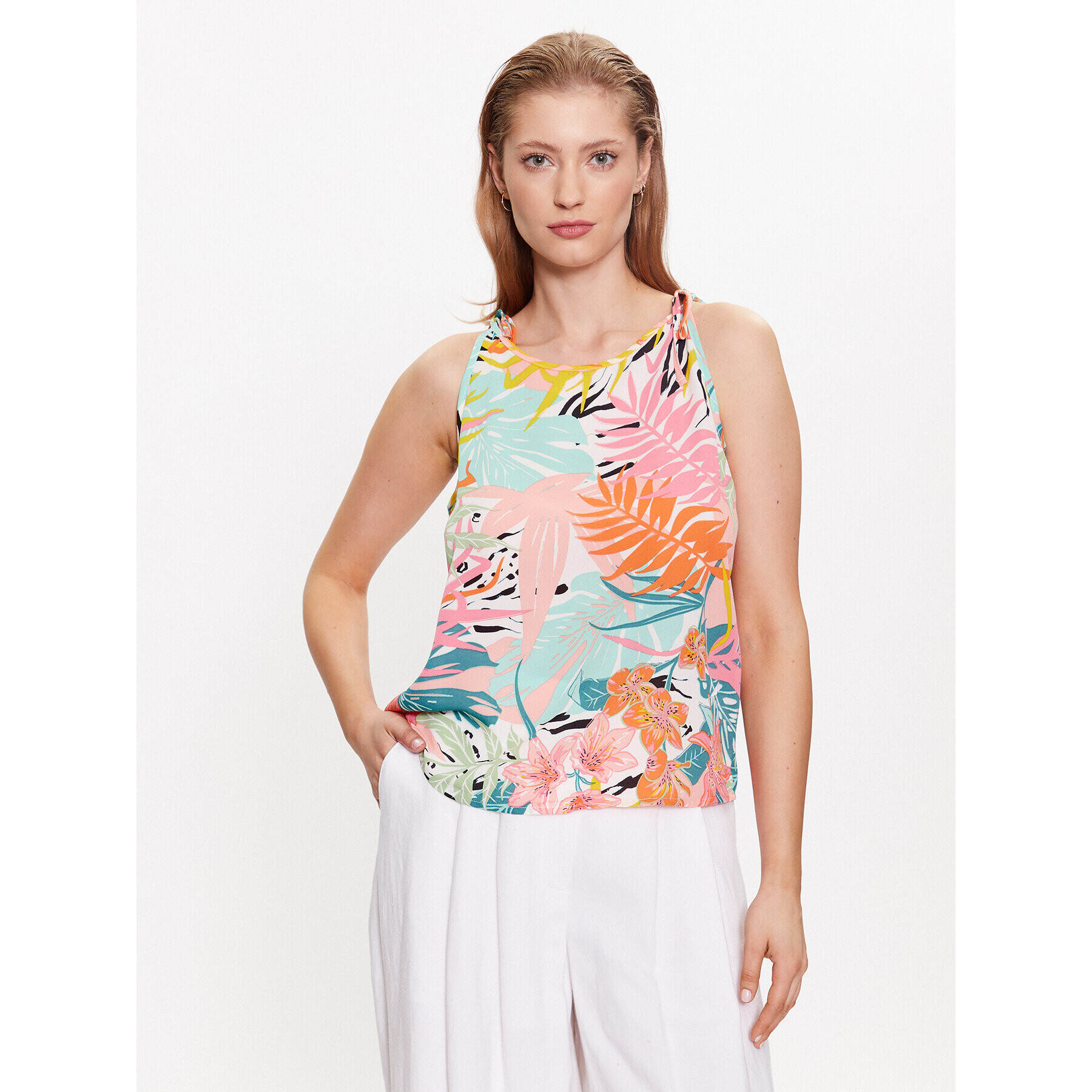 JDY Top 15302575 Alb Relaxed Fit - Pled.ro