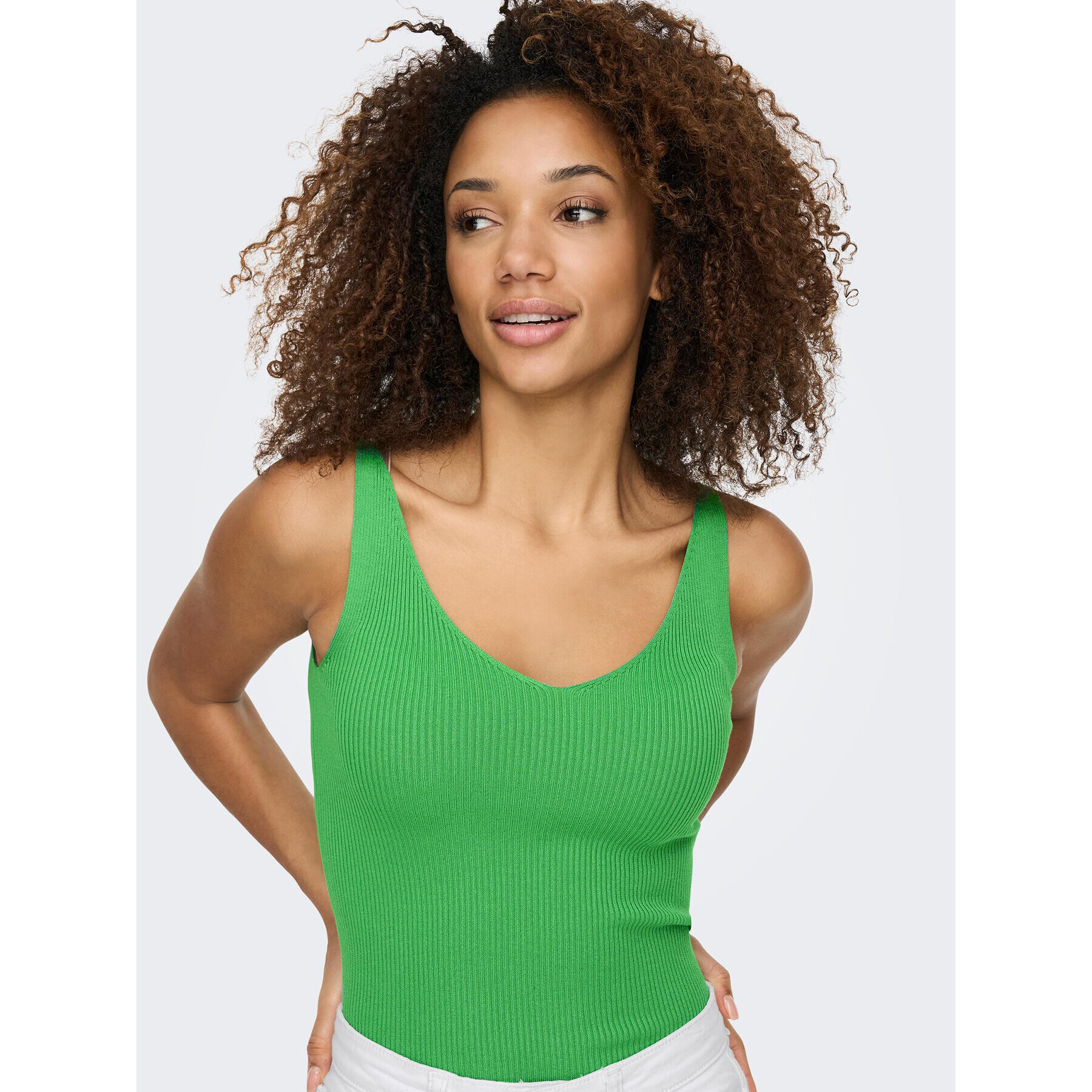 JDY Top Nanna 15180497 Verde Slim Fit - Pled.ro