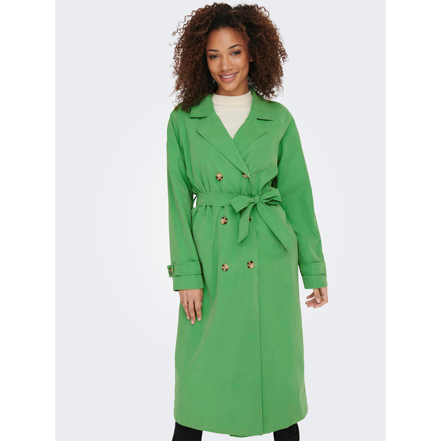 JDY Trench Panther 15281785 Verde Regular Fit - Pled.ro