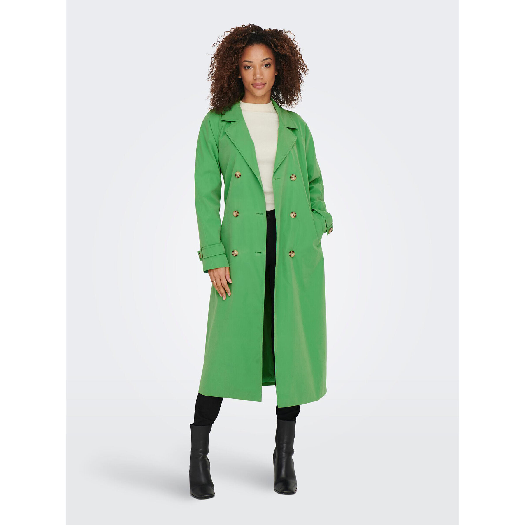 JDY Trench Panther 15281785 Verde Regular Fit - Pled.ro