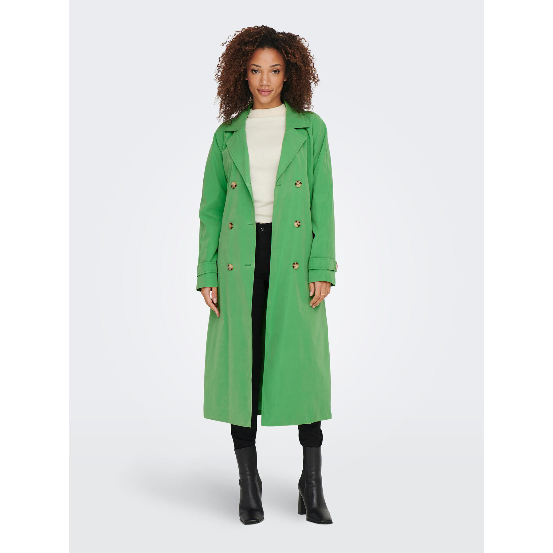 JDY Trench Panther 15281785 Verde Regular Fit - Pled.ro