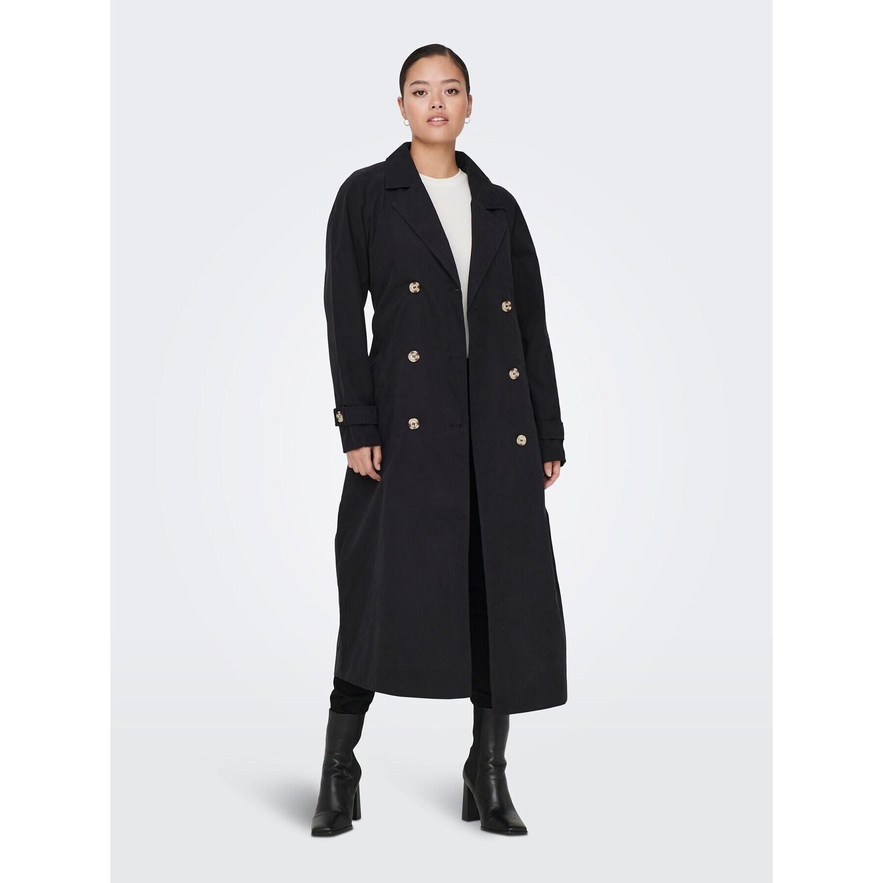 JDY Trench Panther 15281785 Negru Regular Fit - Pled.ro