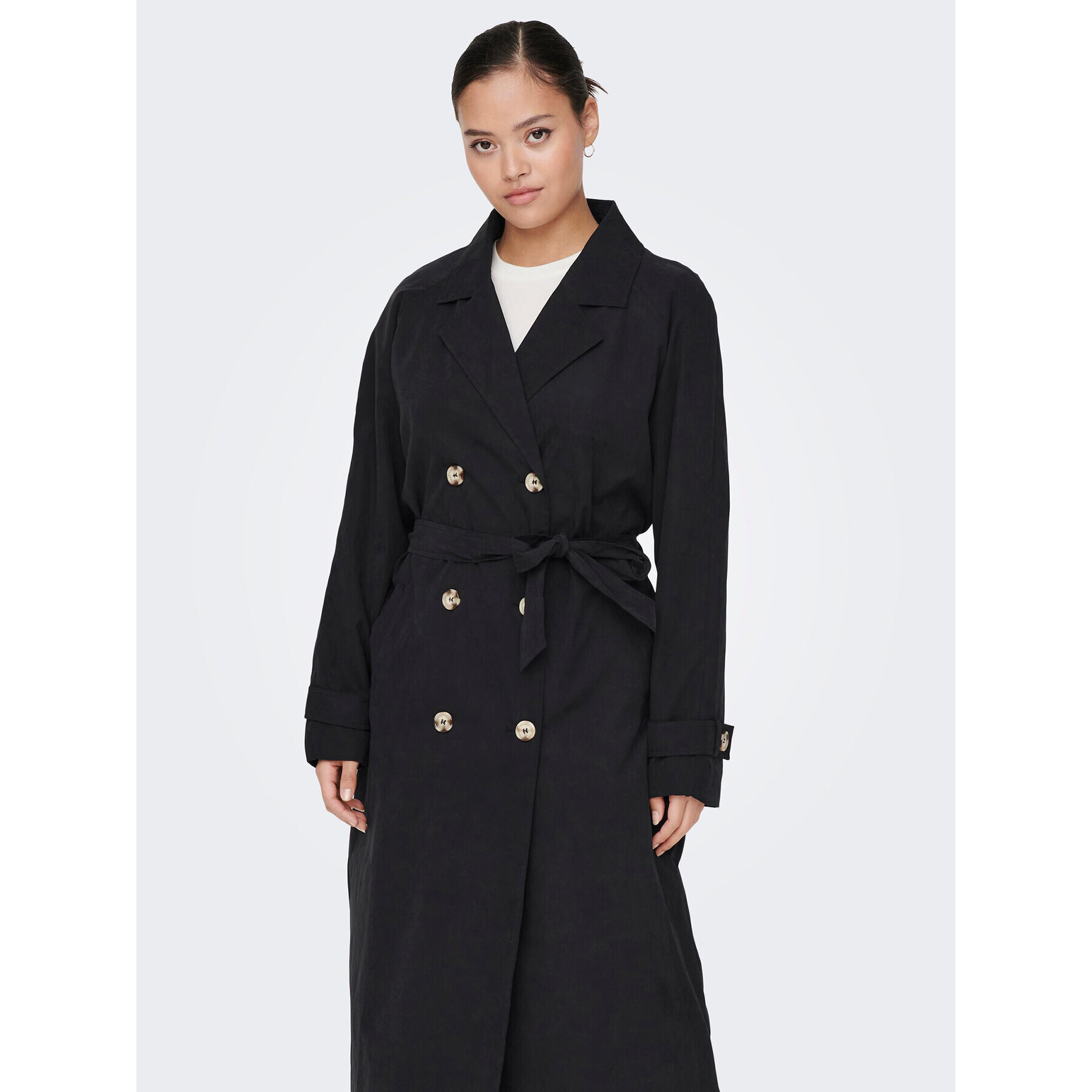 JDY Trench Panther 15281785 Negru Regular Fit - Pled.ro