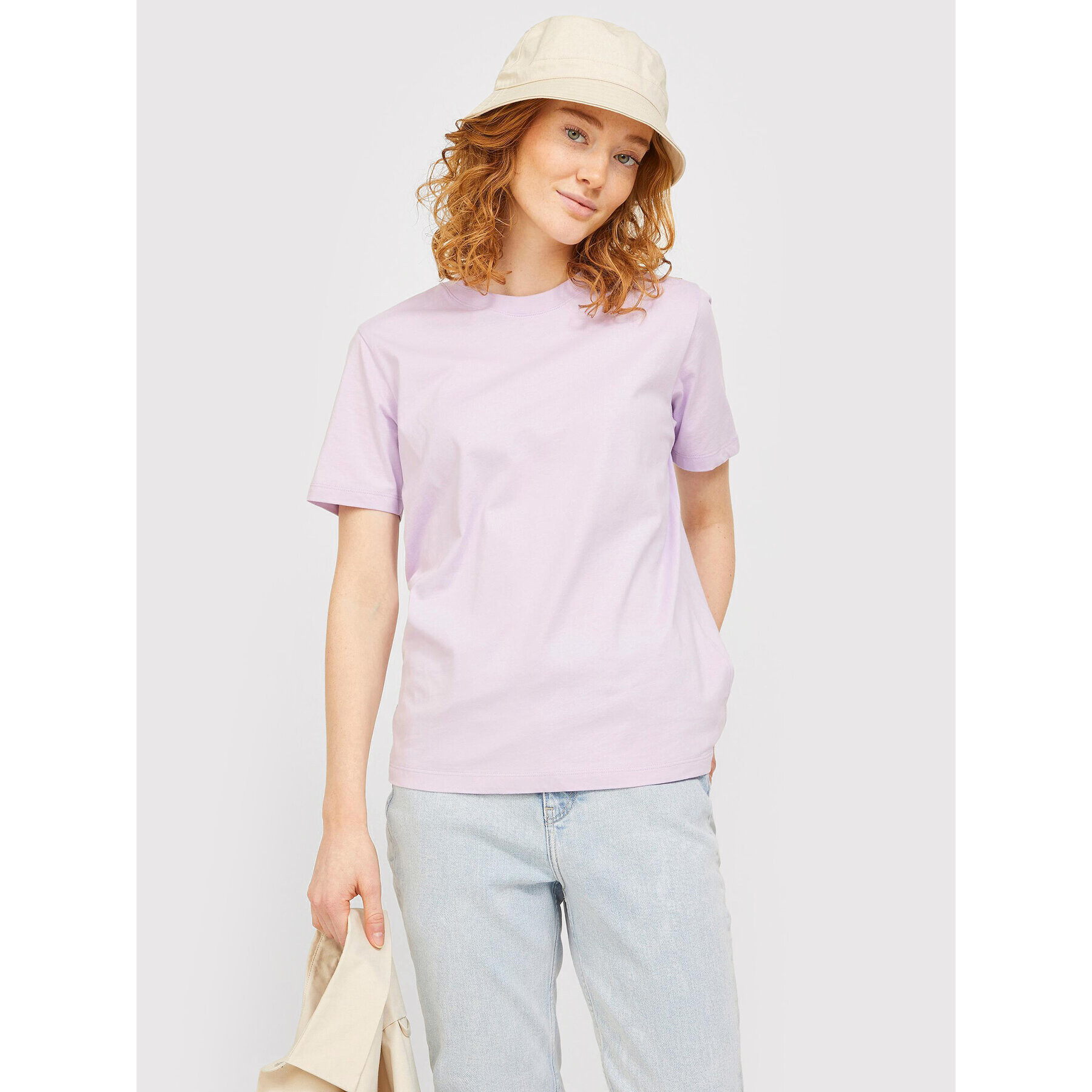 JJXX Tricou Anna 12200182 Violet Regular Fit - Pled.ro