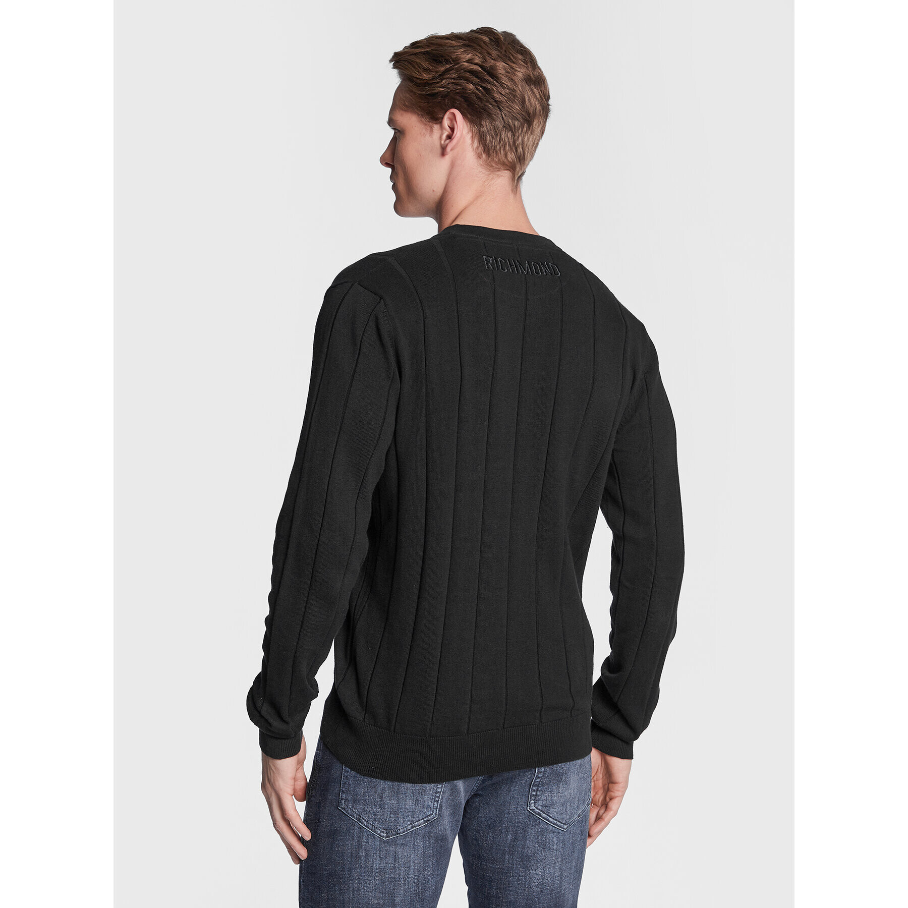 John Richmond Cardigan UMP23113CD Negru Regular Fit - Pled.ro