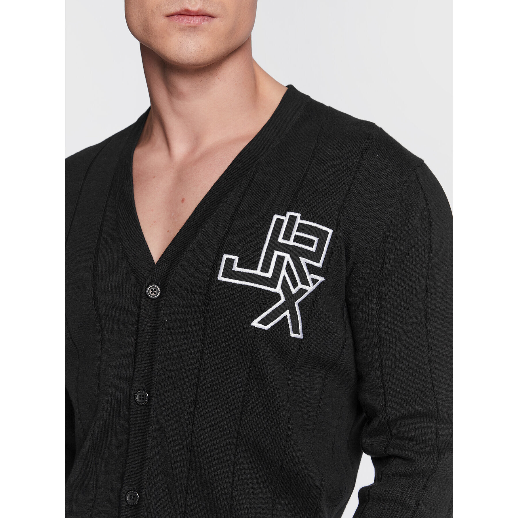 John Richmond Cardigan UMP23113CD Negru Regular Fit - Pled.ro