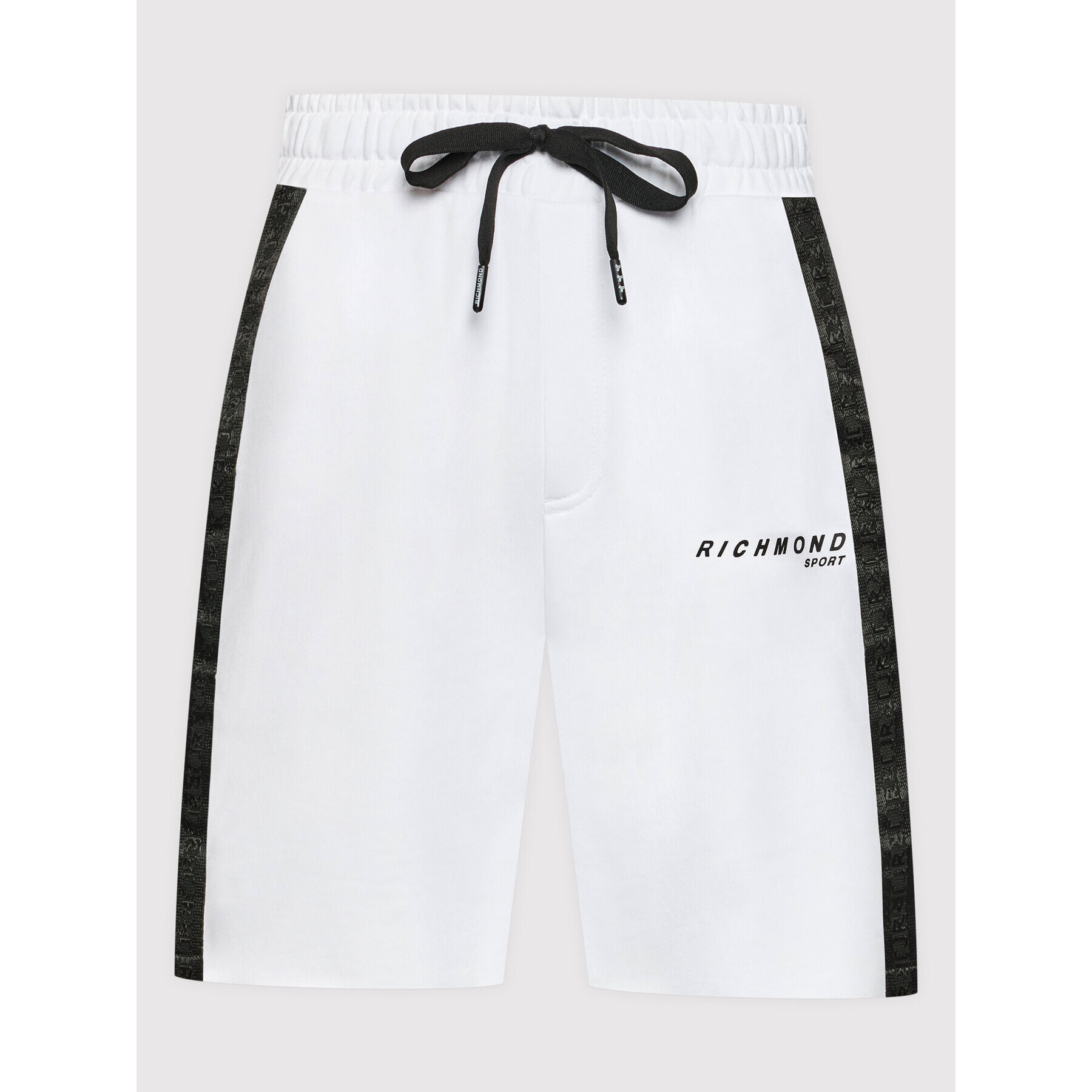 John Richmond Pantaloni scurți sport Hunuade UMP22154BE Alb Regular Fit - Pled.ro