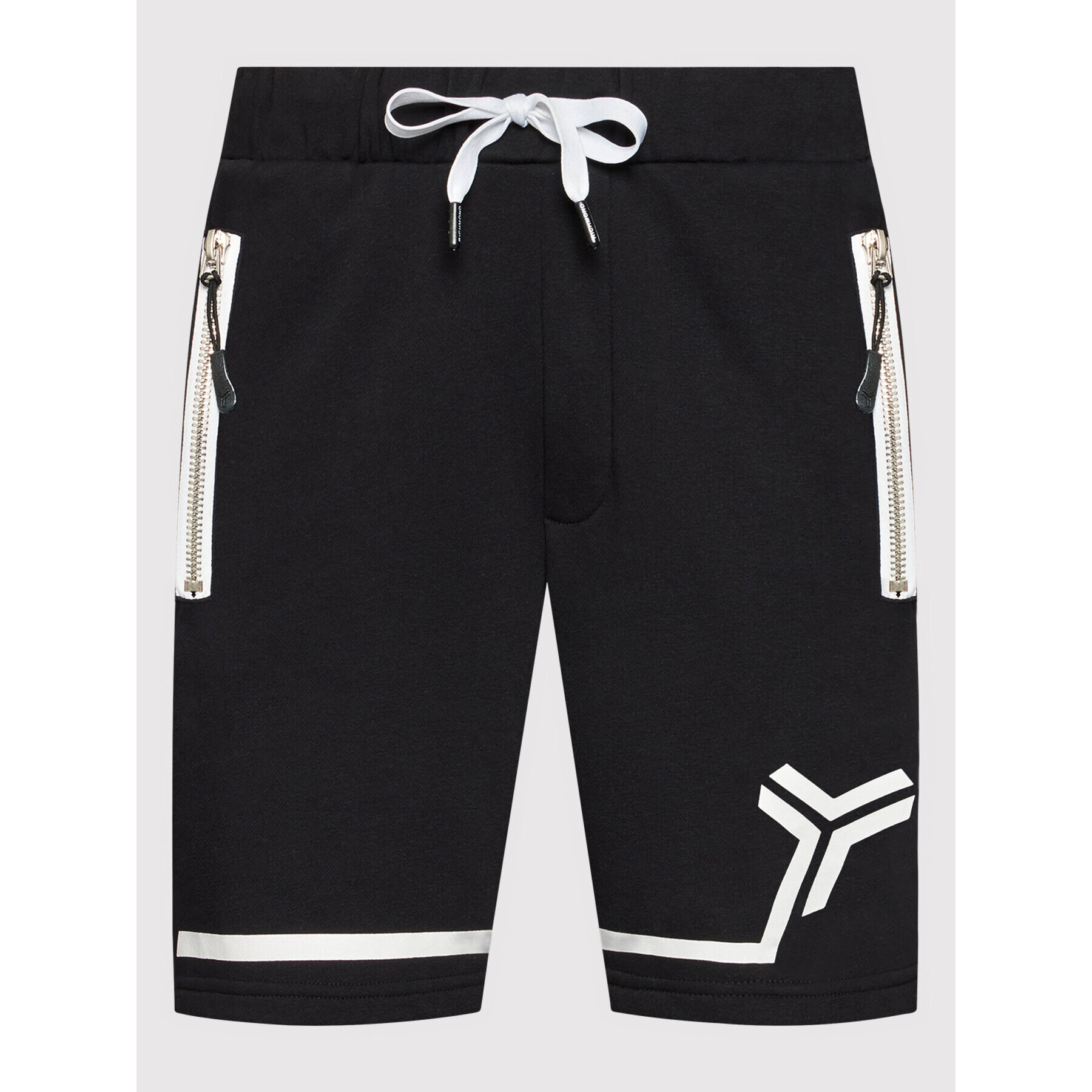 John Richmond Pantaloni scurți sport Shimant UMP22013BE Negru Regular Fit - Pled.ro