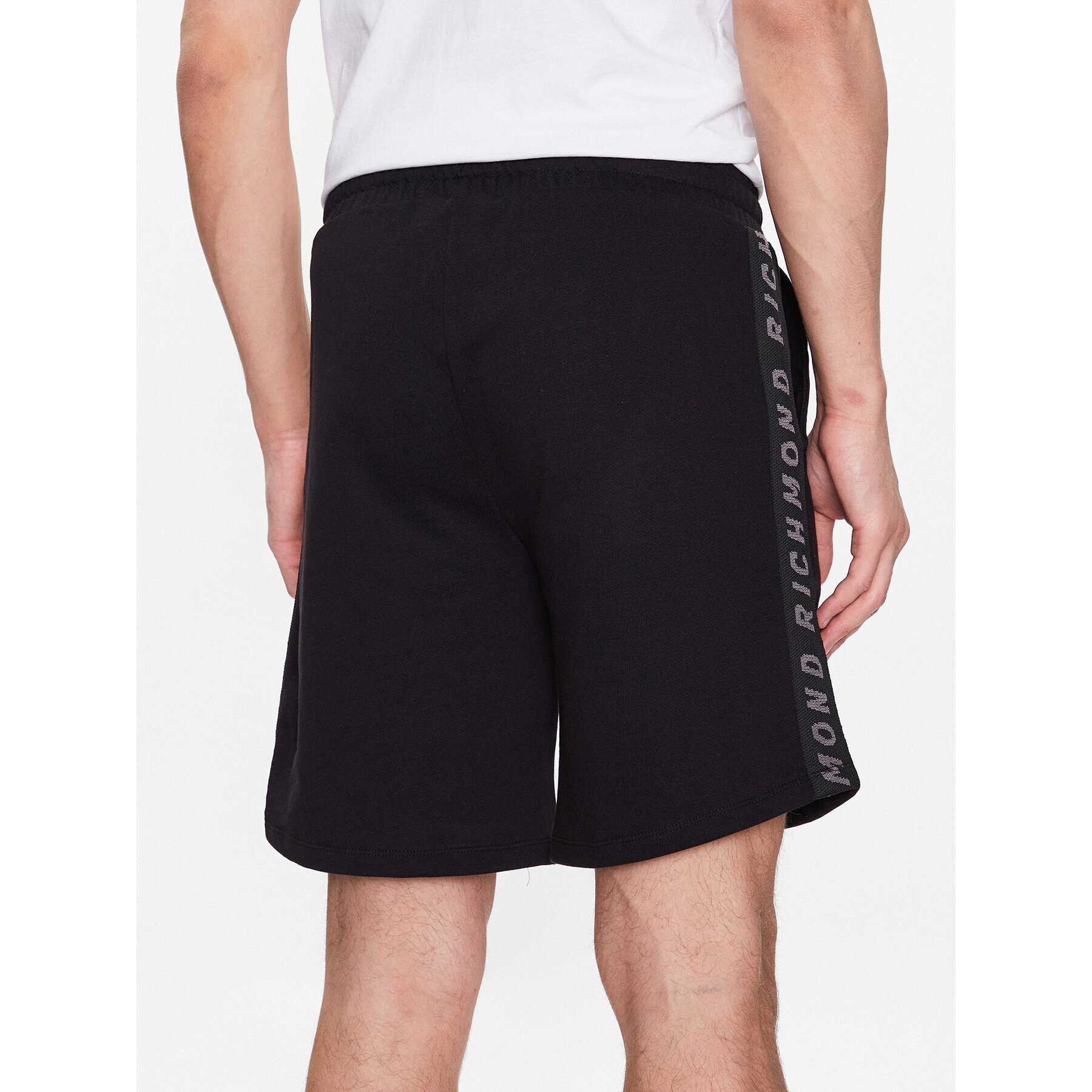 John Richmond Pantaloni scurți sport UMP23037BE Negru Regular Fit - Pled.ro