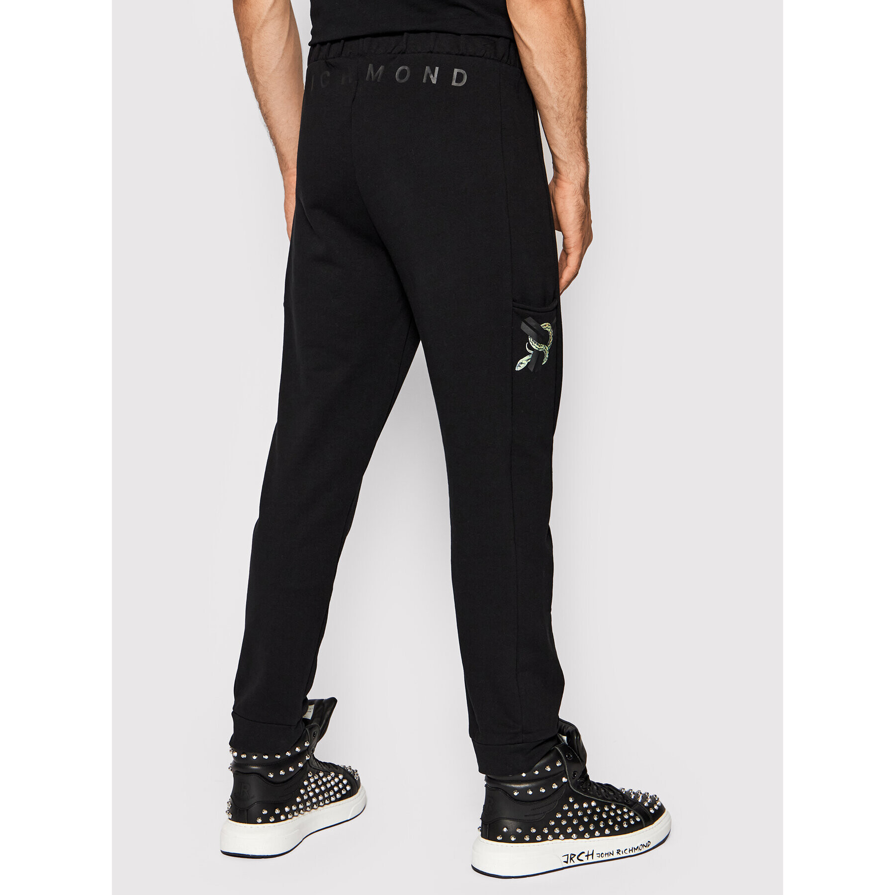 John Richmond Pantaloni trening Saneka UMA21057PA Negru Regular Fit - Pled.ro