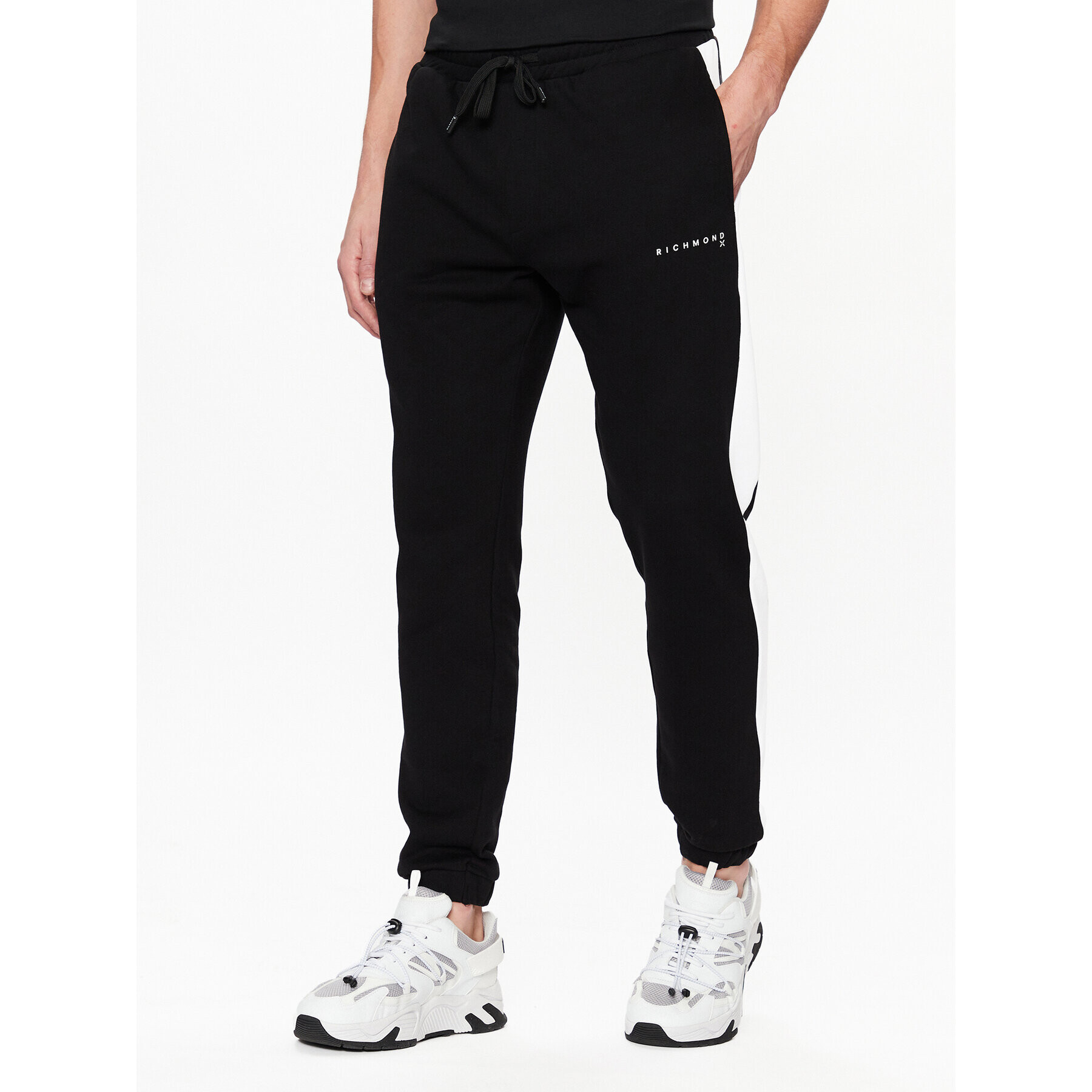 John Richmond Pantaloni trening UMP23032PA Negru Regular Fit - Pled.ro