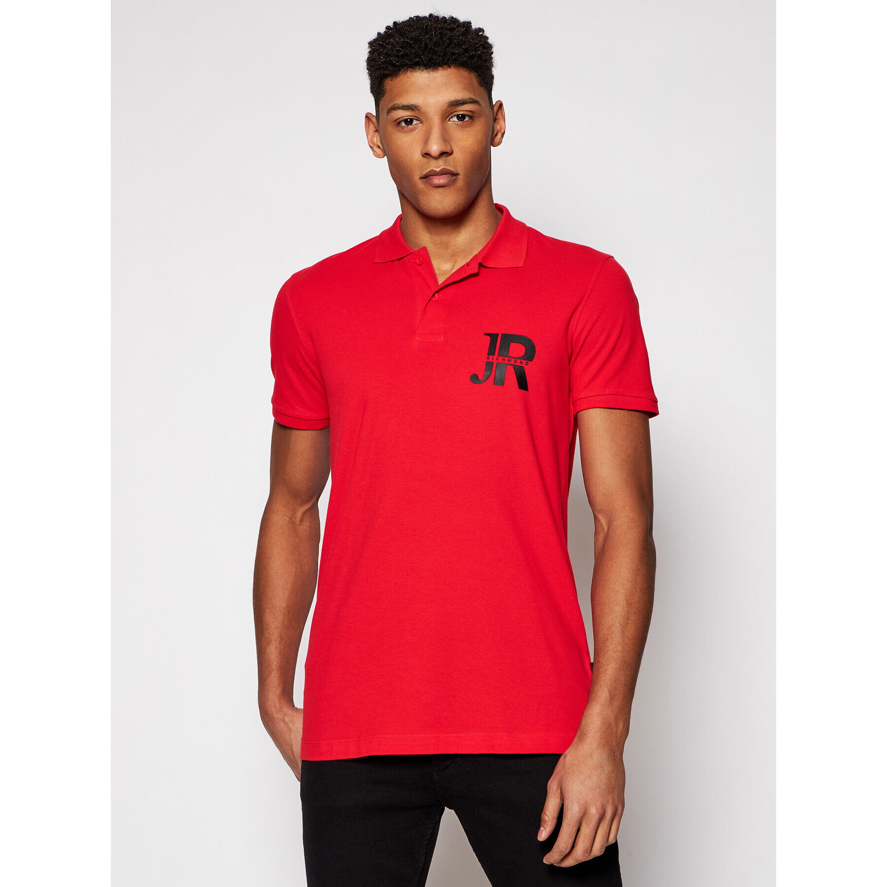 John Richmond Tricou polo Sassolungo UMP21150PO Roșu Regular Fit - Pled.ro