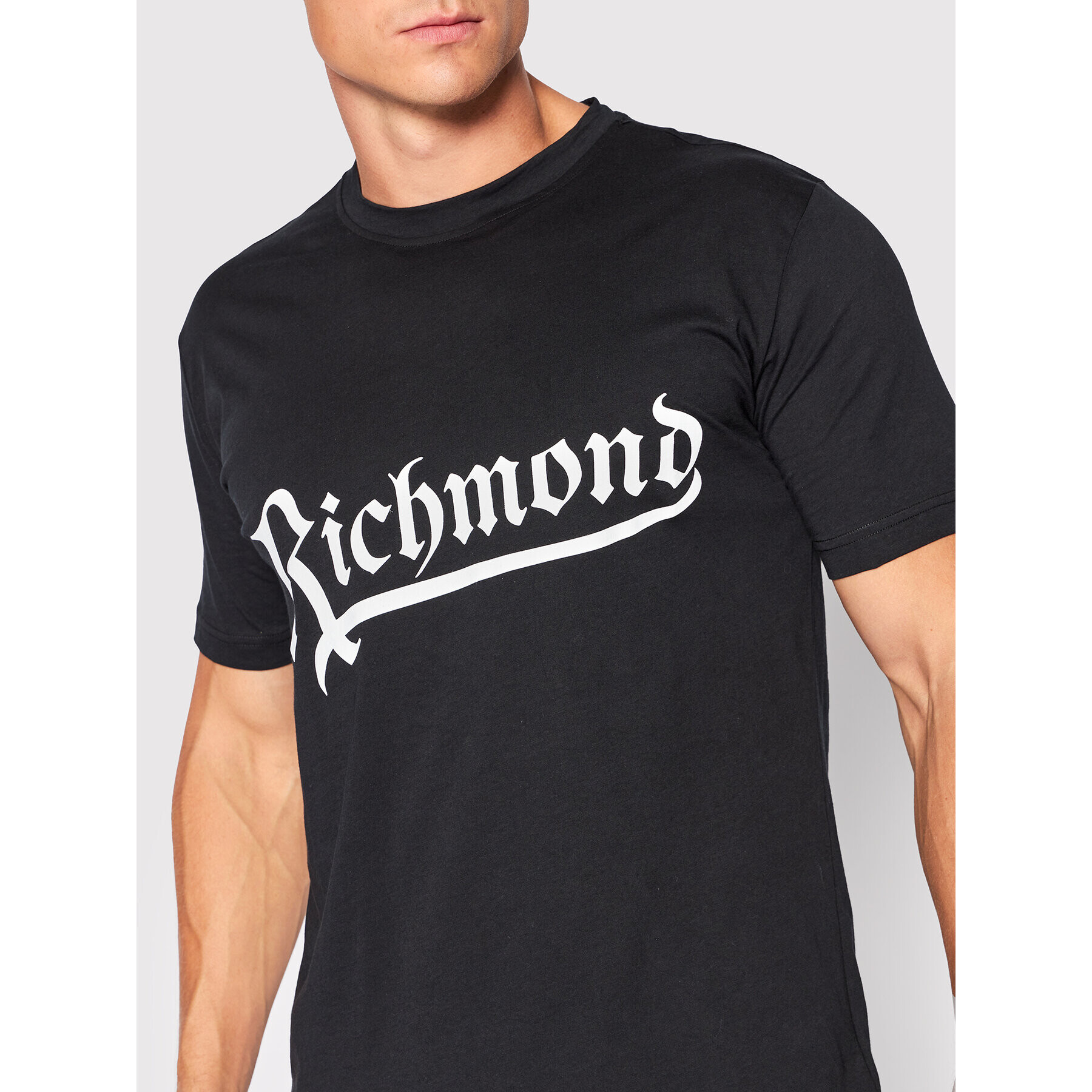 John Richmond Tricou RMA22091TS Negru Regular Fit - Pled.ro