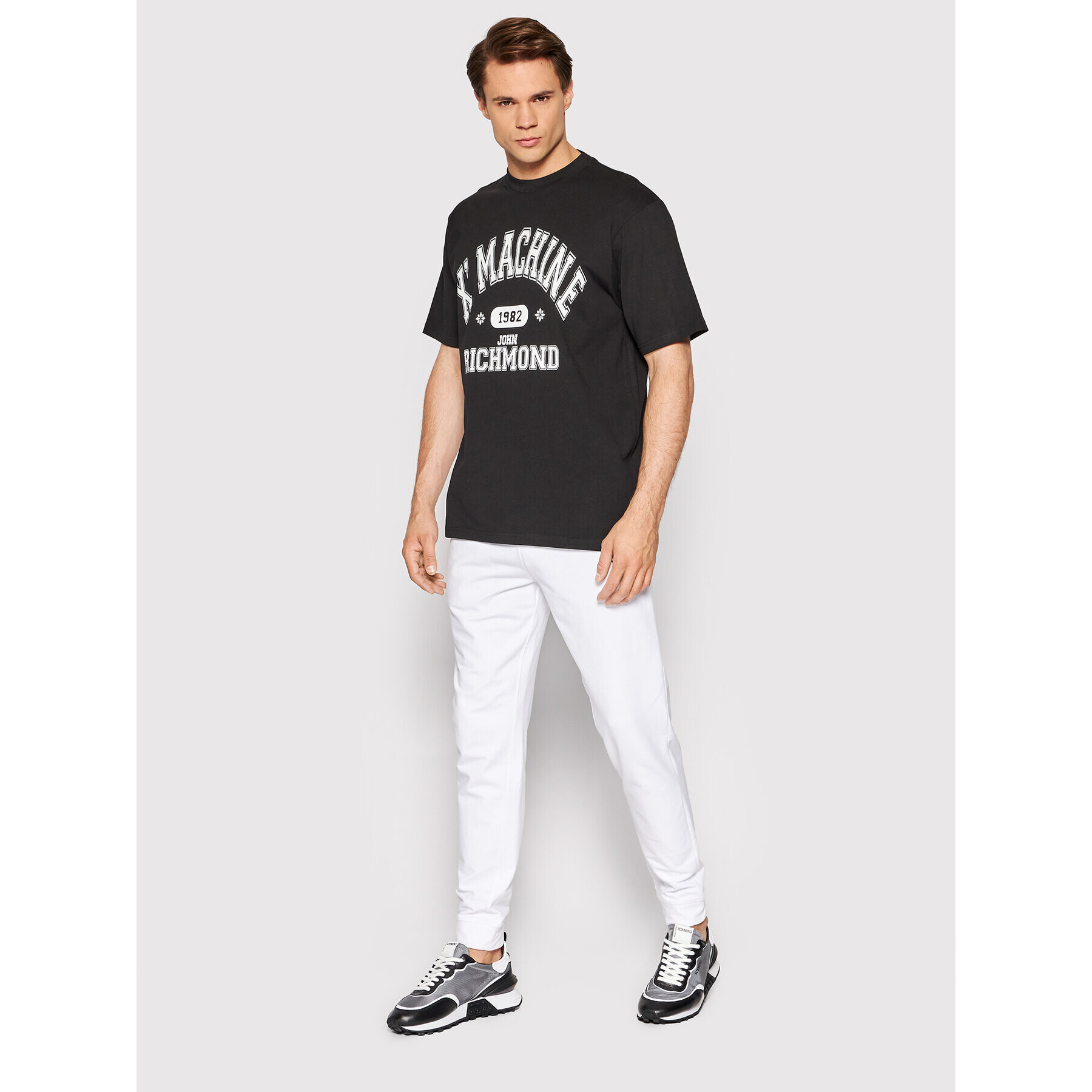 John Richmond Tricou UMP22058TS Negru Regular Fit - Pled.ro