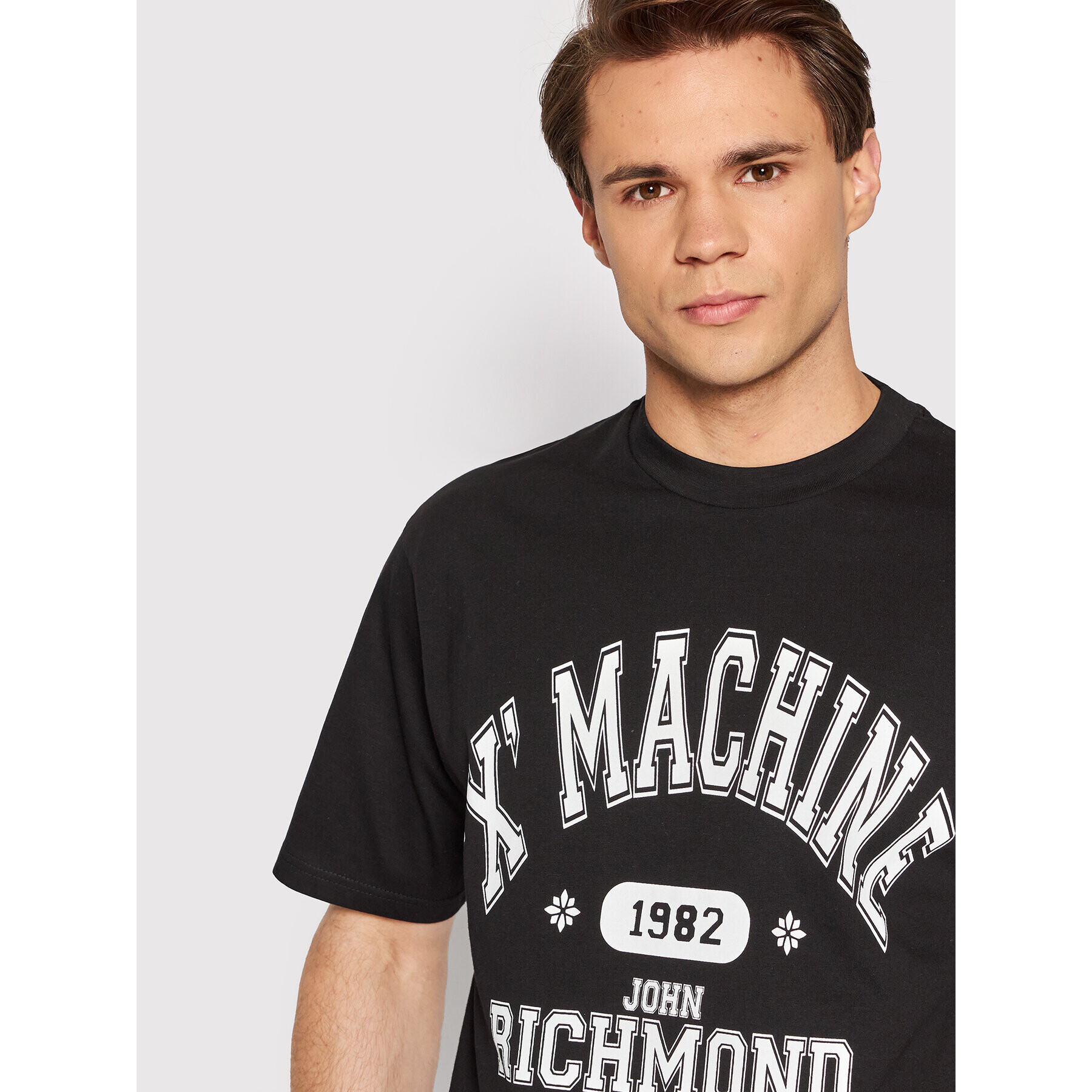 John Richmond Tricou UMP22058TS Negru Regular Fit - Pled.ro