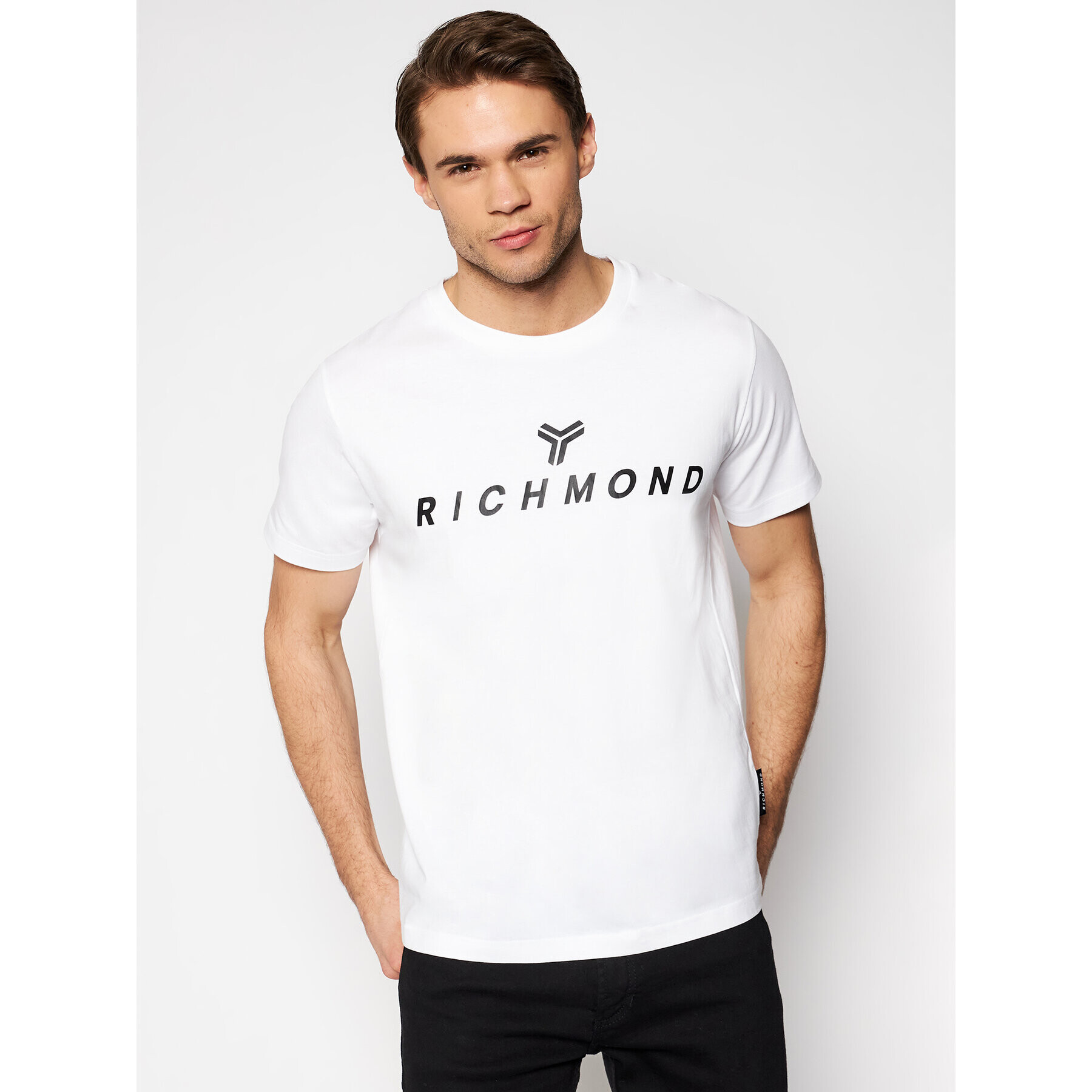 John Richmond Tricou Zhotasy UMP21004TS Alb Regular Fit - Pled.ro