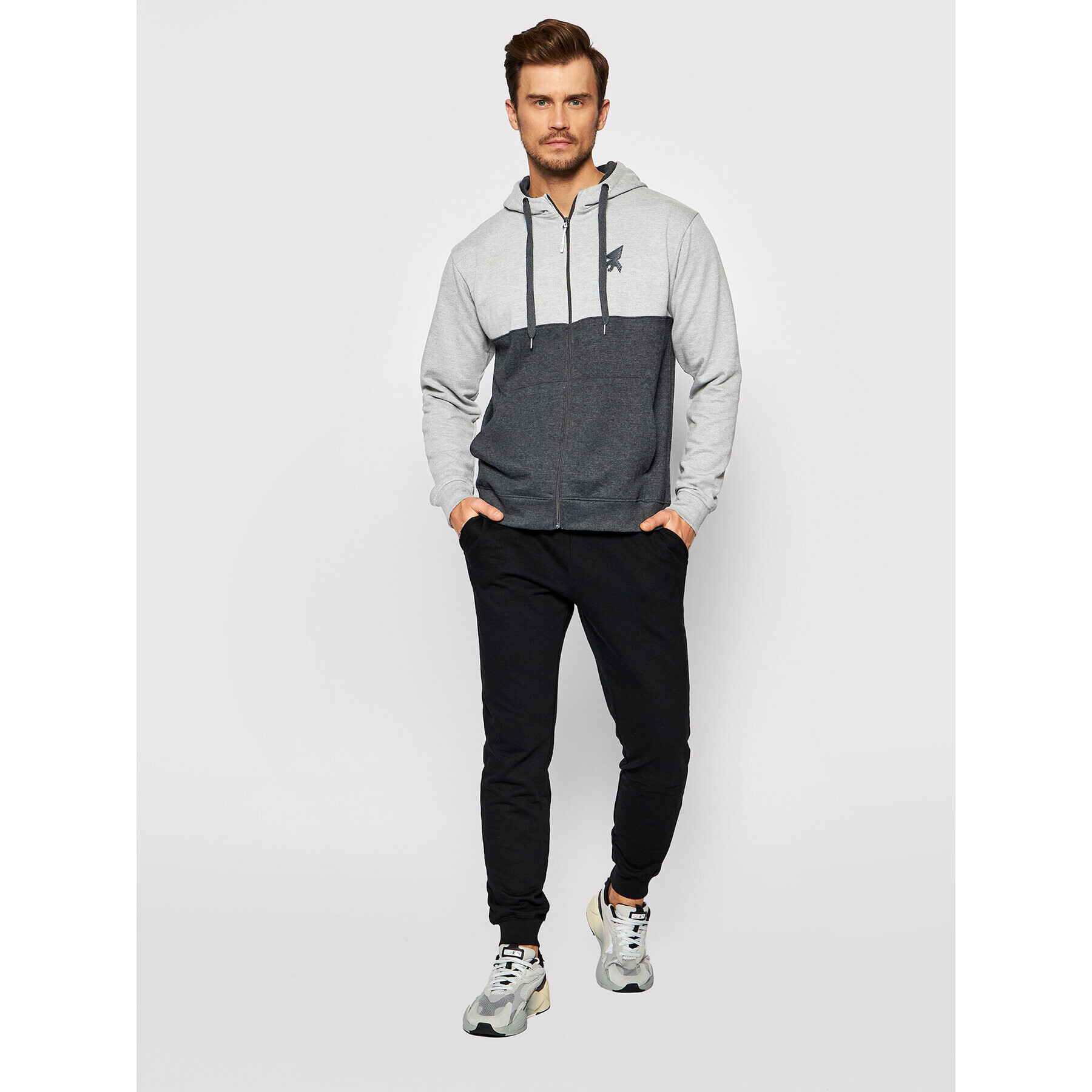 Joma Bluză Urban Street Zip-Up 102475.160 Gri Regular Fit - Pled.ro