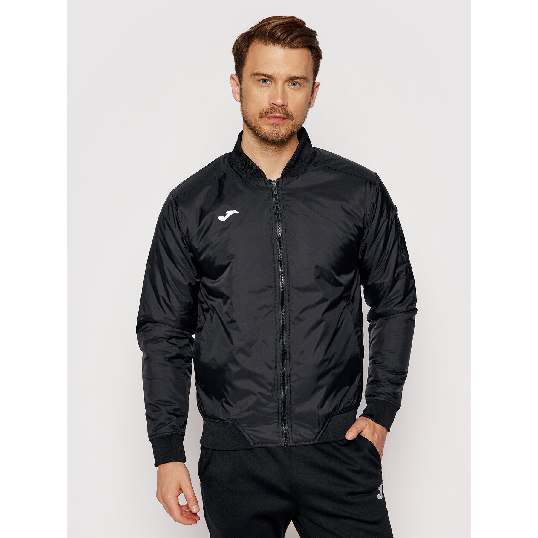 Joma Geacă bomber Cervino 101293.100 Negru Regular Fit - Pled.ro