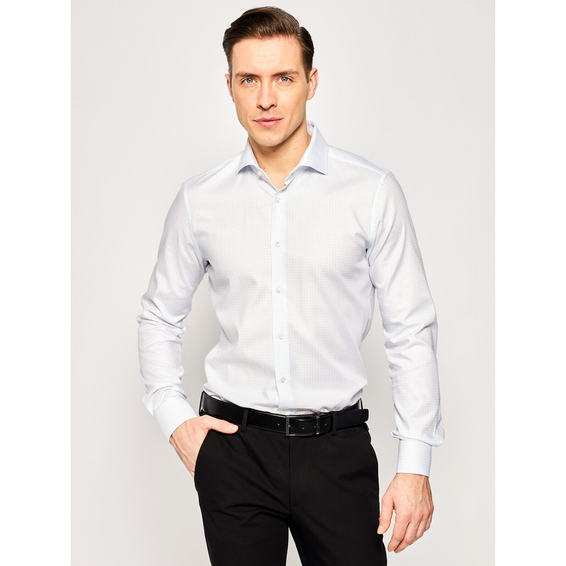 JOOP! Cămașă 17 JSH-04Panko 30019756 Alb Slim Fit - Pled.ro